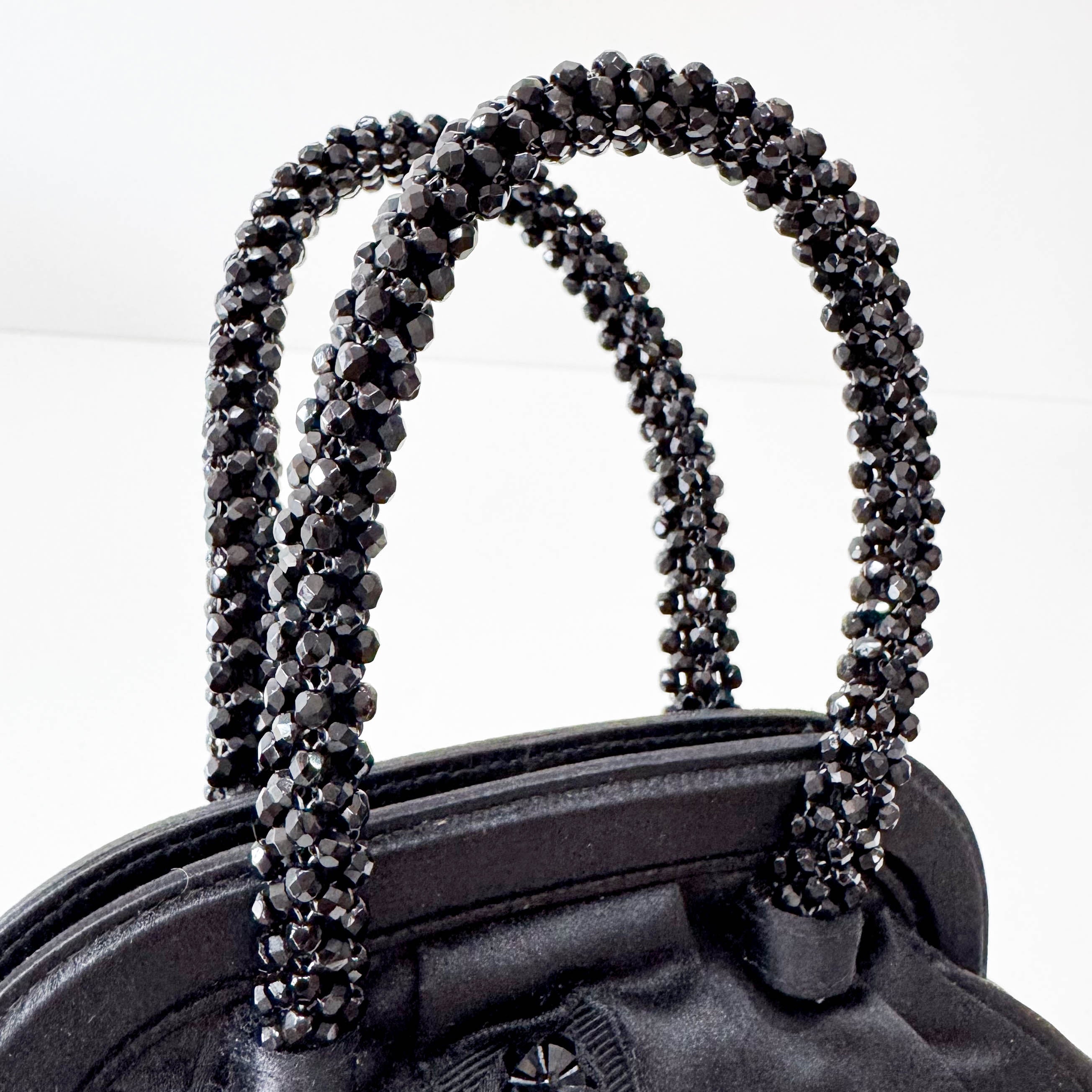 Evening Bear Bijoux Satin Handbag