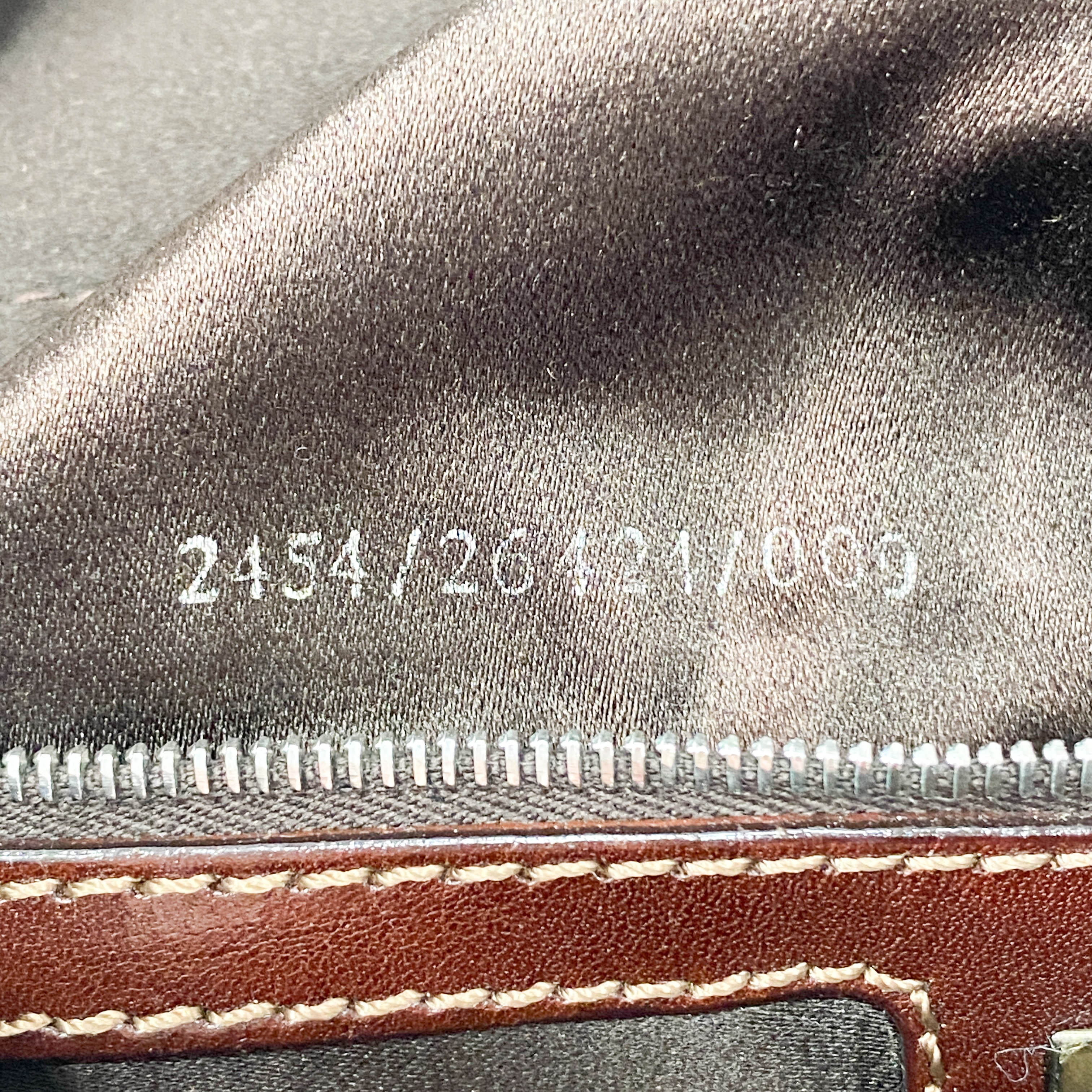 Baguette Brown Beaded Shoulder Bag