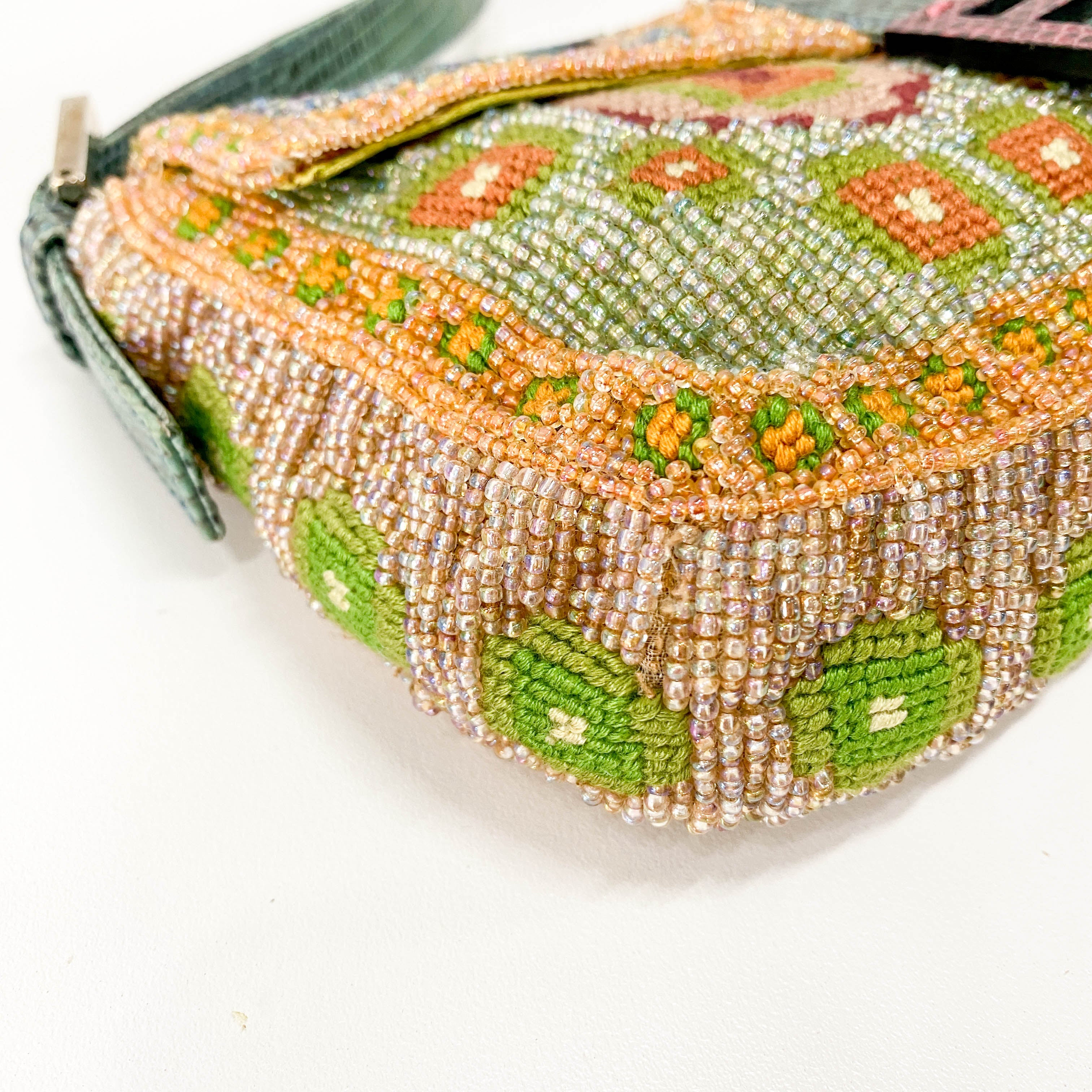 Limited Edition Baguette Beaded Multi-Colour Shoulder Bag
