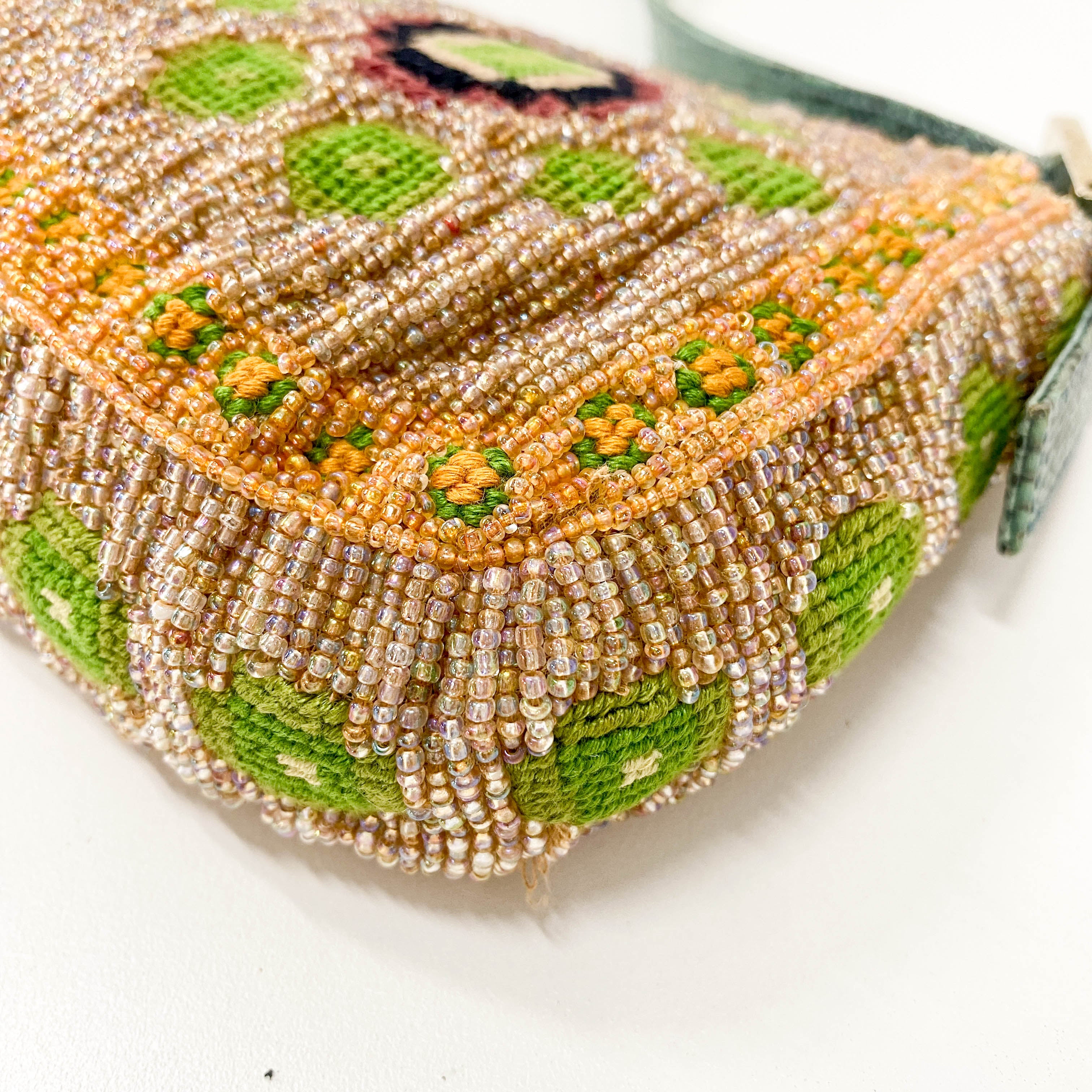 Limited Edition Baguette Beaded Multi-Colour Shoulder Bag