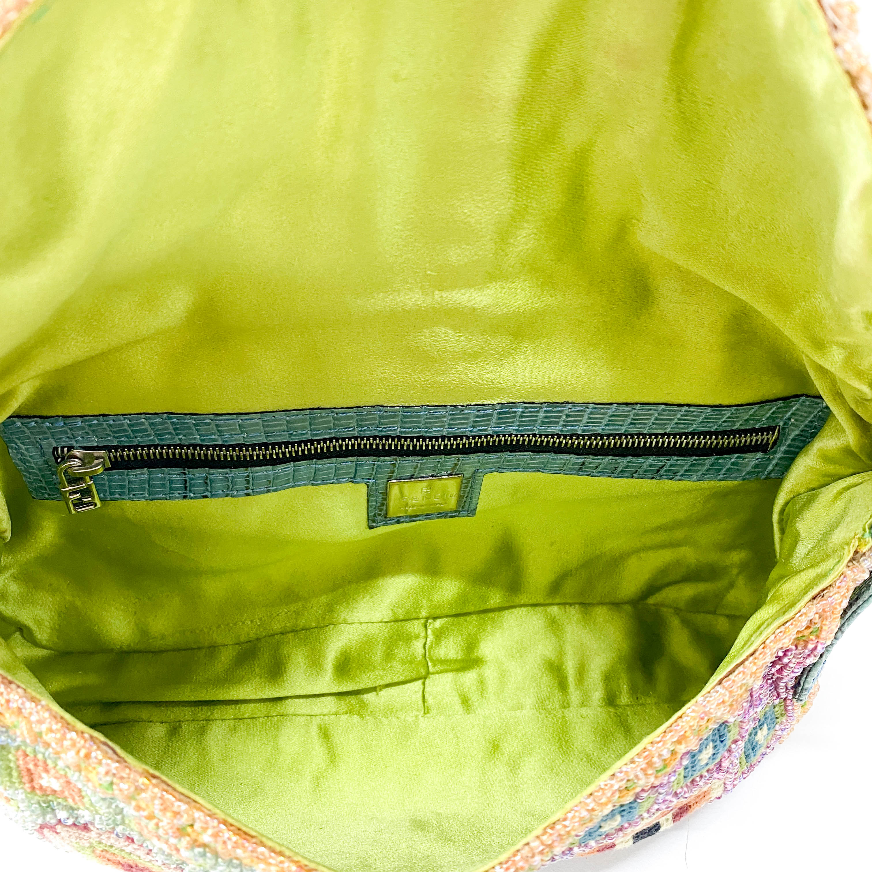 Limited Edition Baguette Beaded Multi-Colour Shoulder Bag