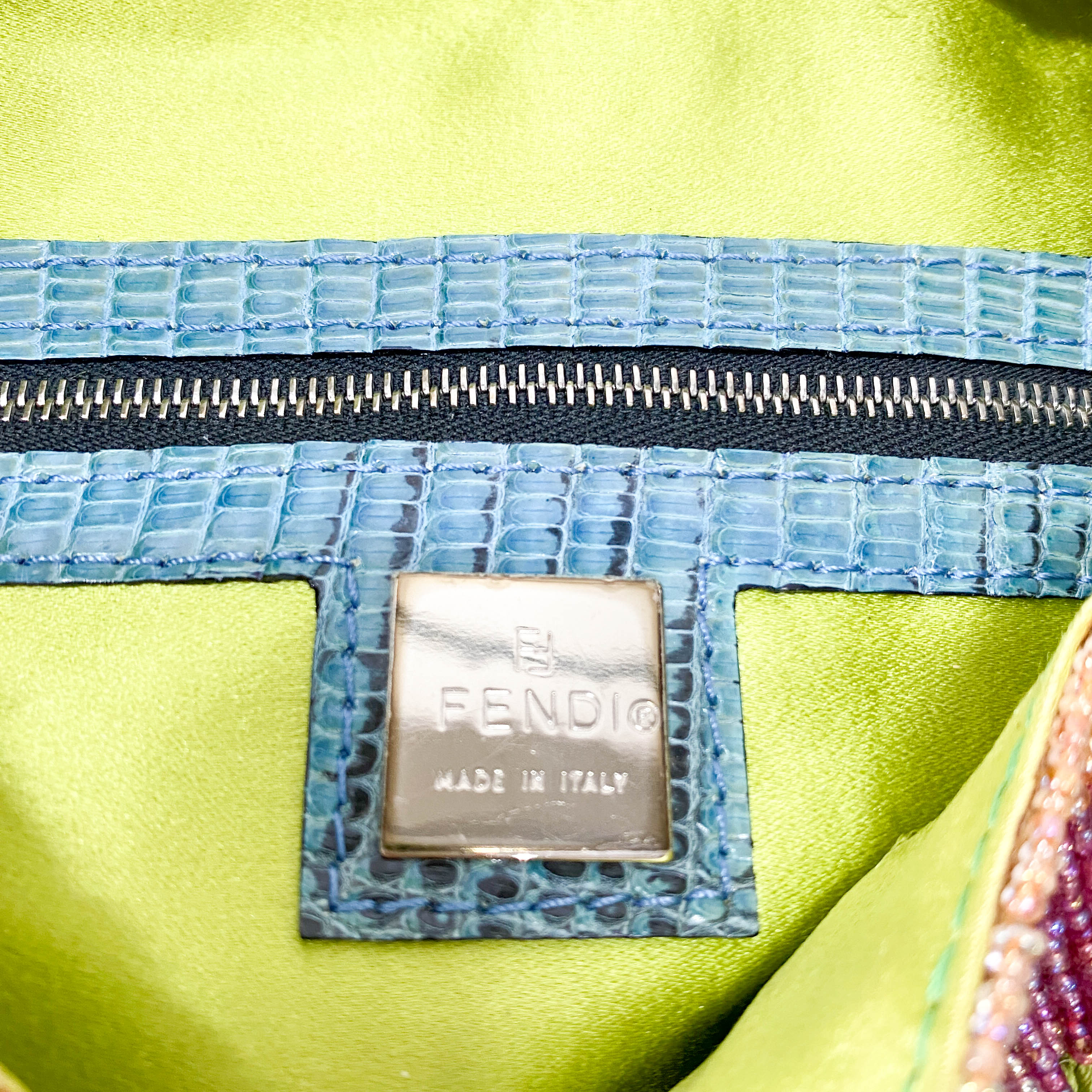 Limited Edition Baguette Beaded Multi-Colour Shoulder Bag