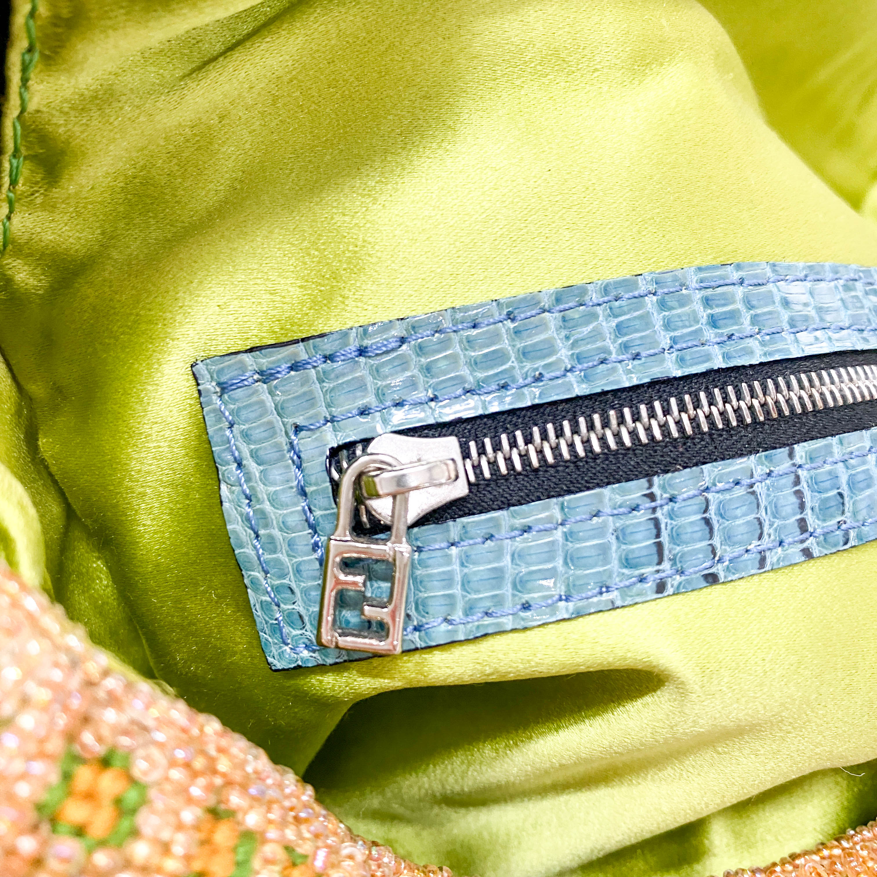 Limited Edition Baguette Beaded Multi-Colour Shoulder Bag