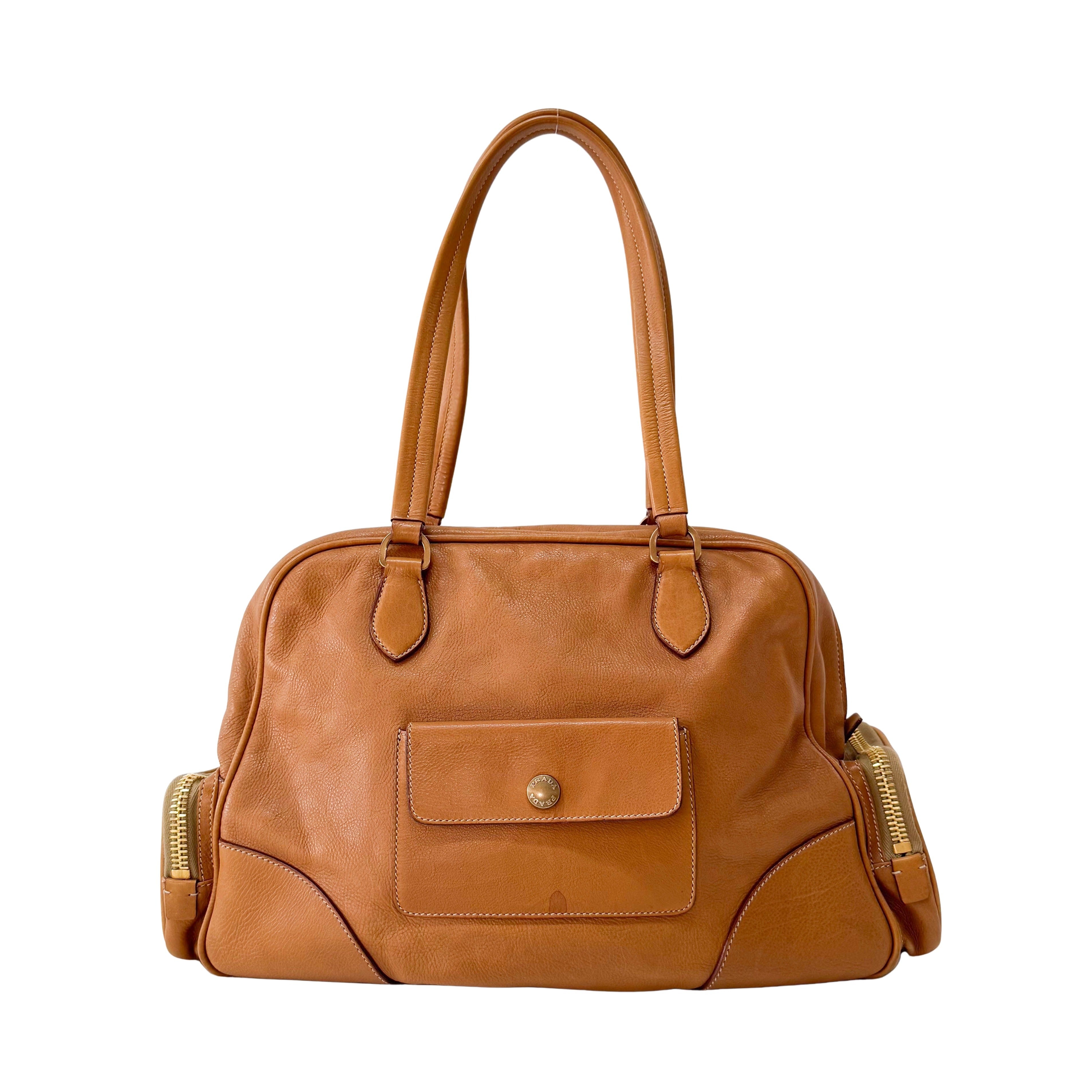 Brown Leather Shoulder Bag