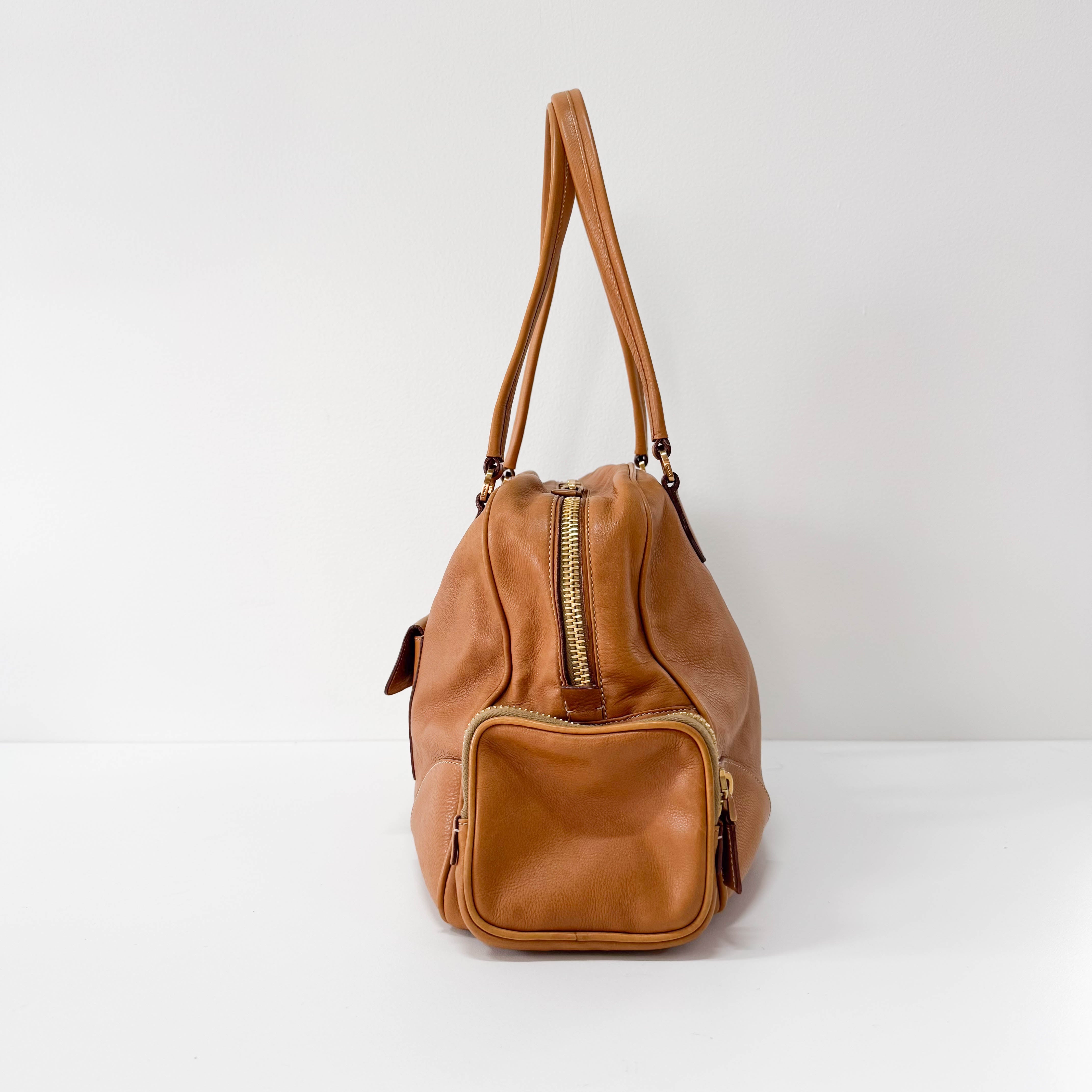 Brown Leather Shoulder Bag