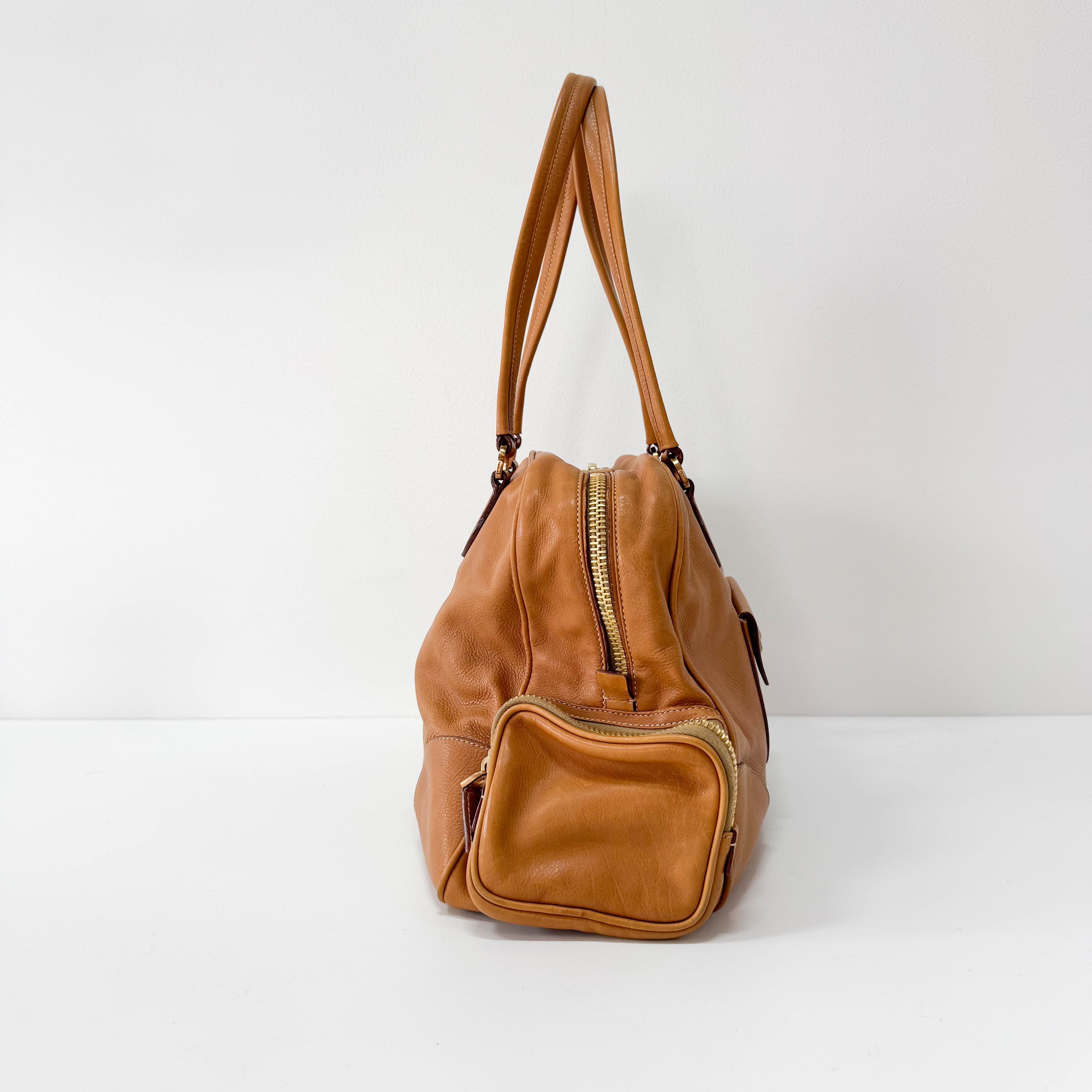 Brown Leather Shoulder Bag