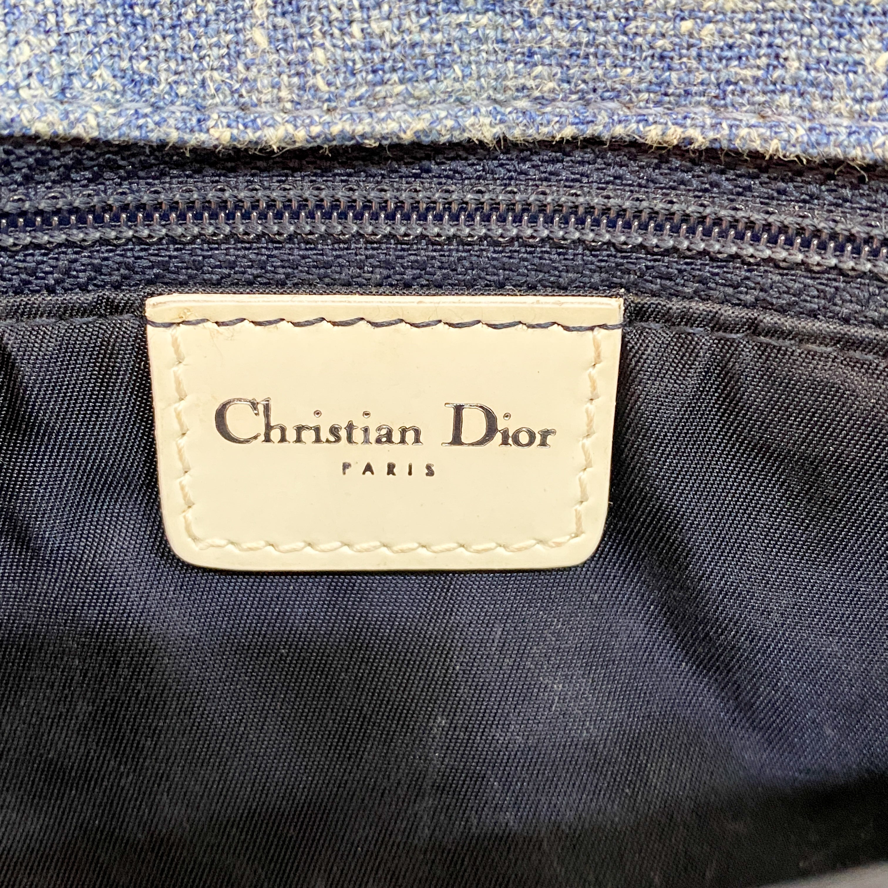 Malice Pearl Butterfly Denim and Rhinestones Bag