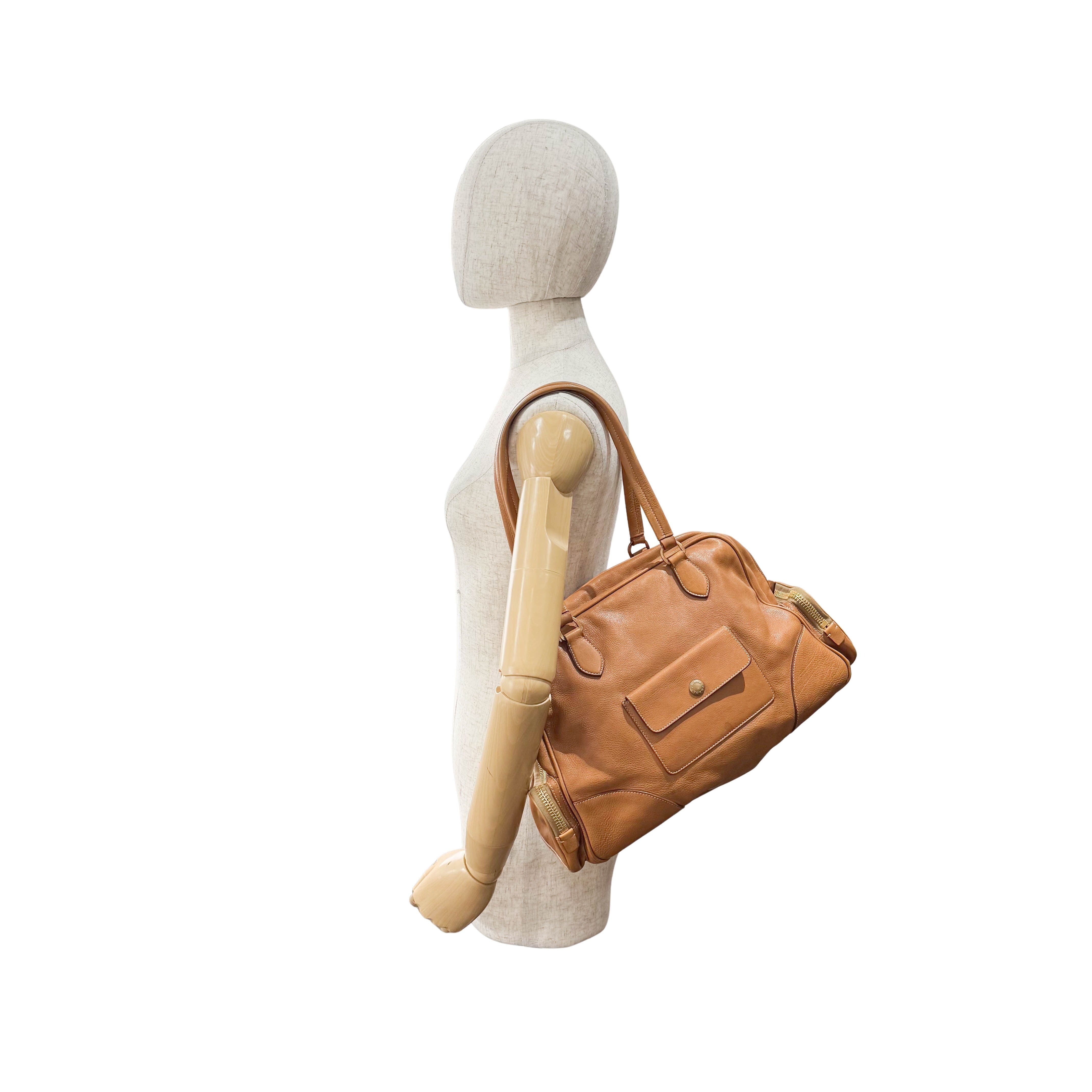 Brown Leather Shoulder Bag