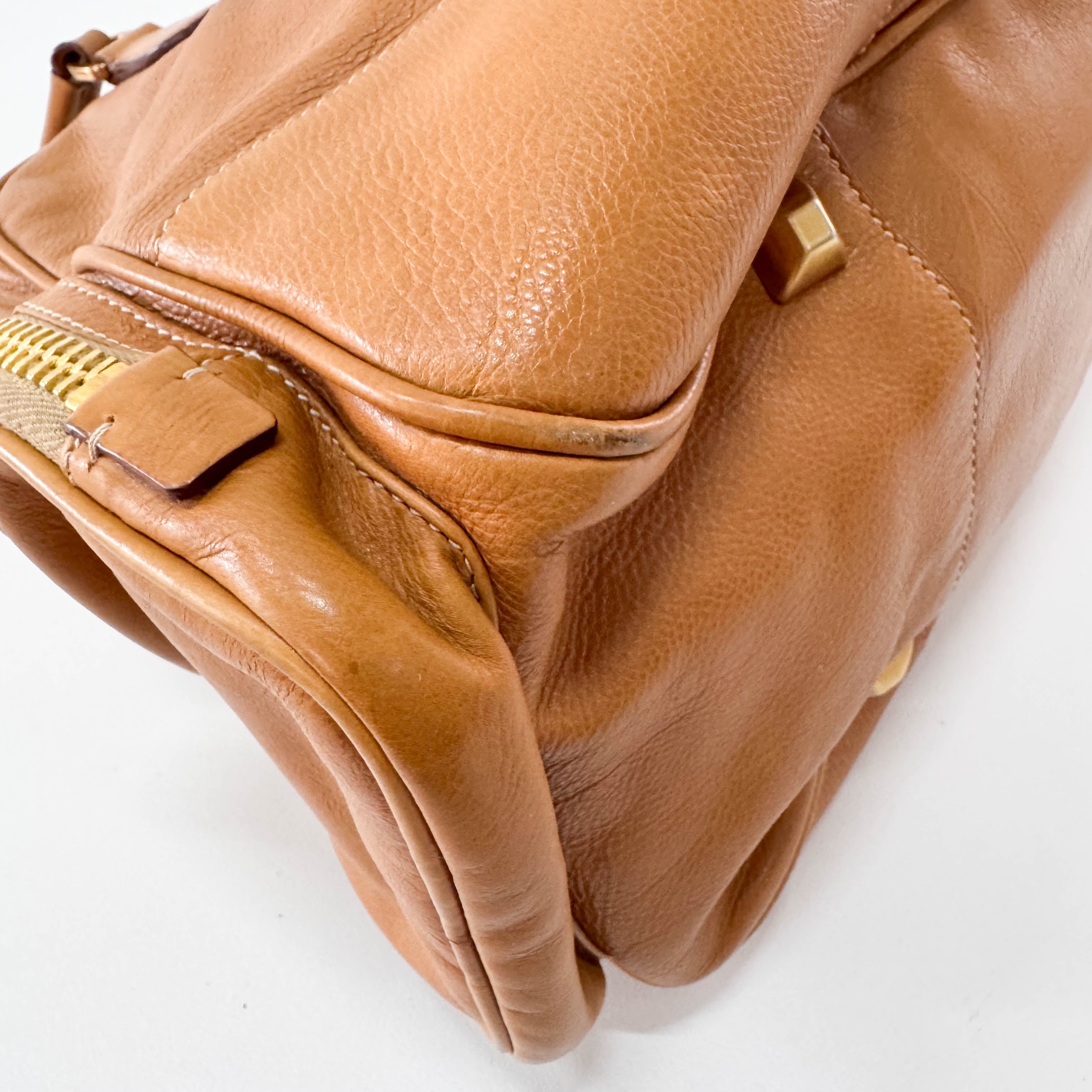 Brown Leather Shoulder Bag