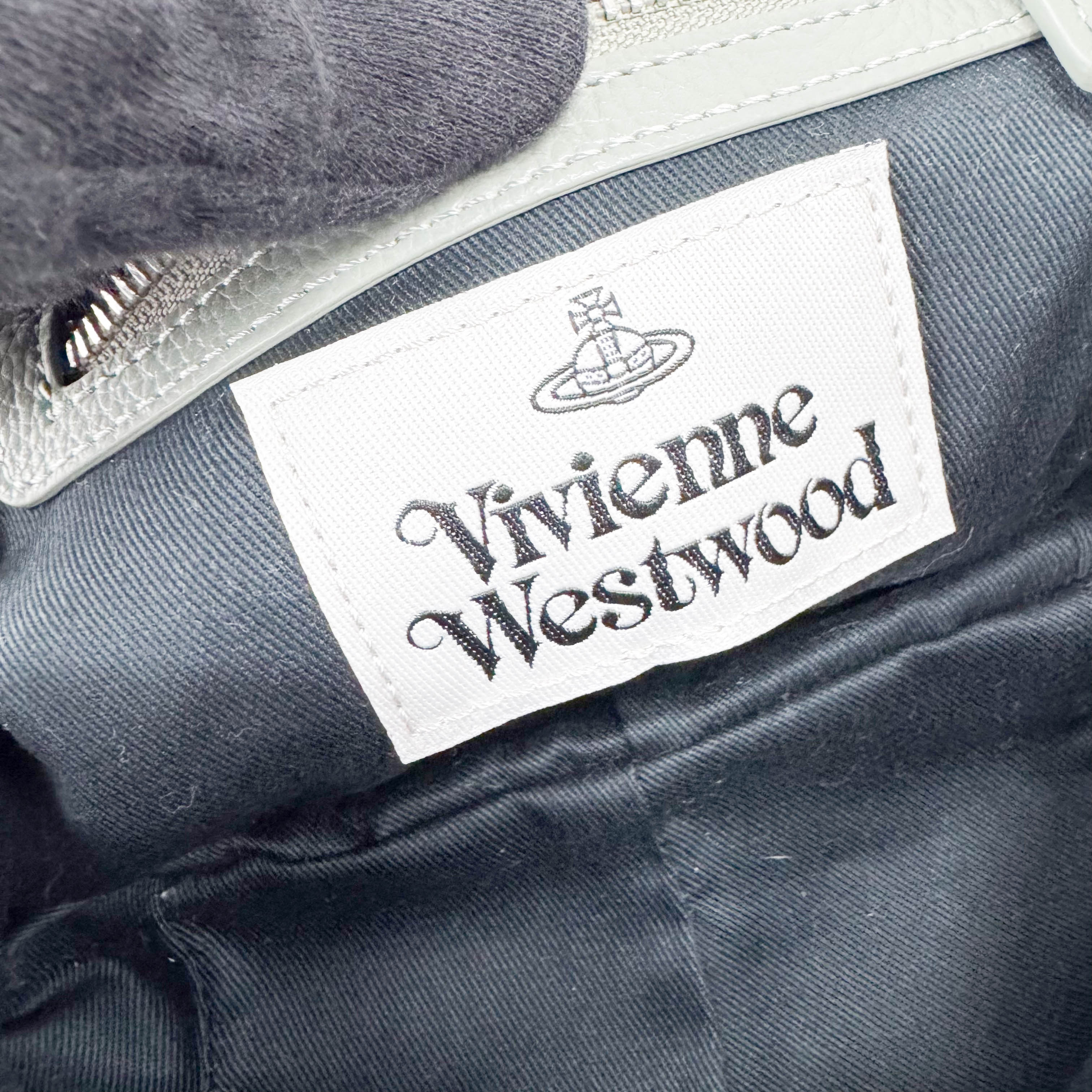 Granny Frame Small Grey Leather Hand/Shoulder Bag