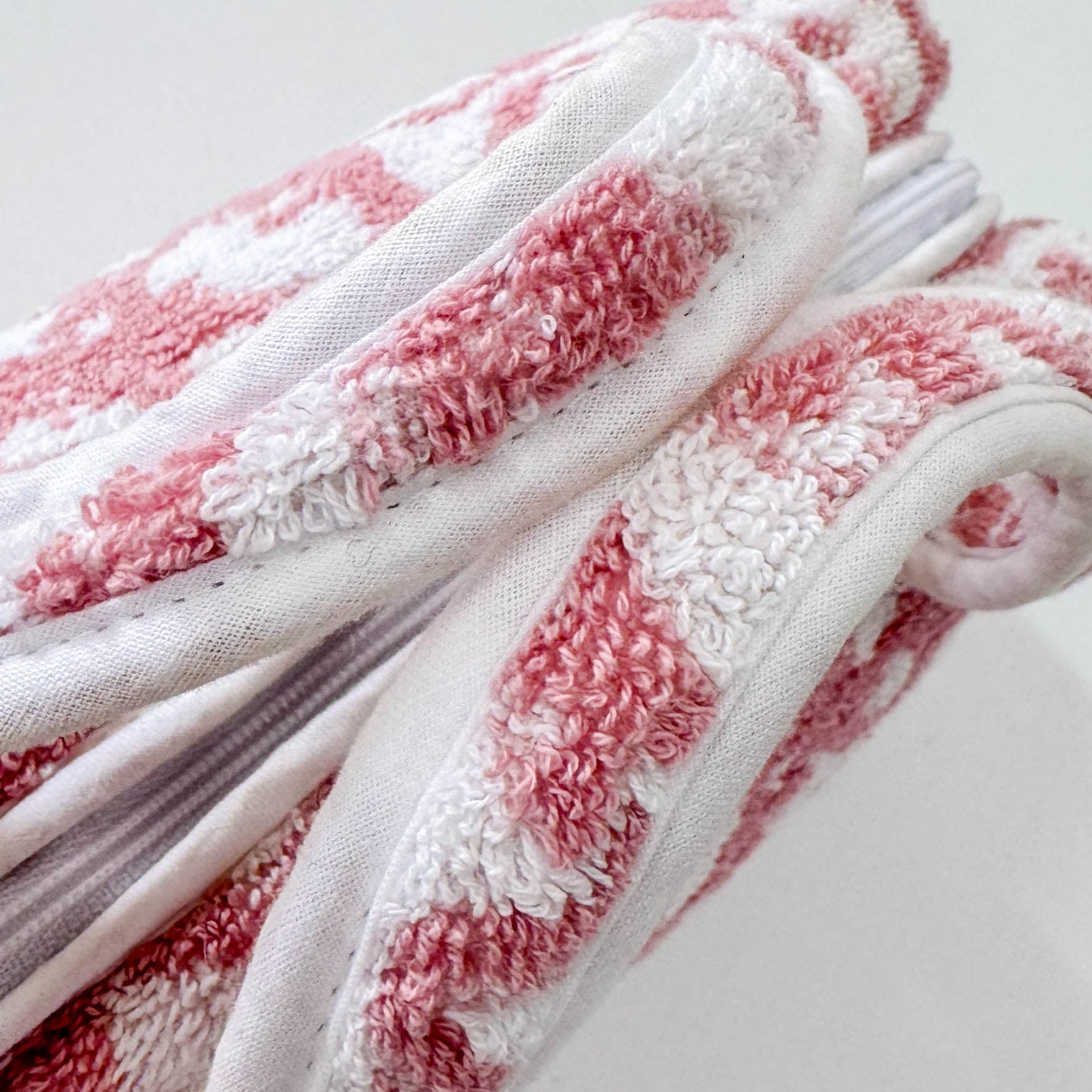 Trotter Pink Terry Cloth Towel Handbag