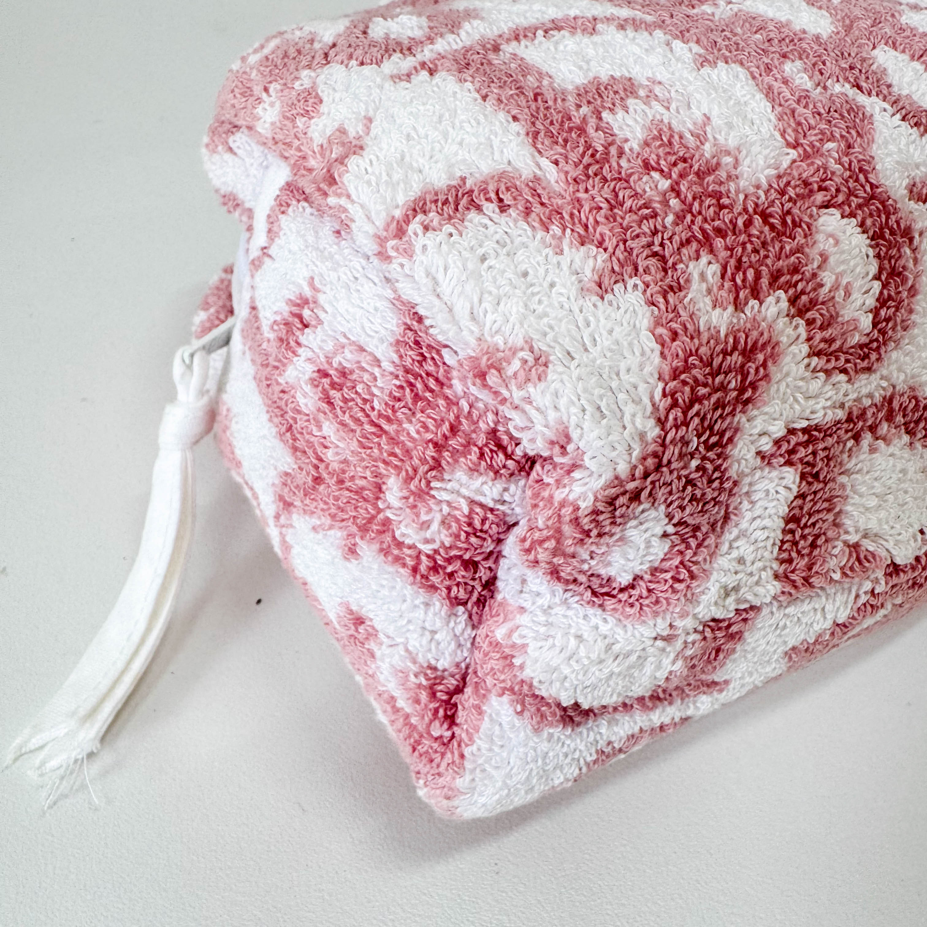 Trotter Pink Terry Cloth Towel Handbag