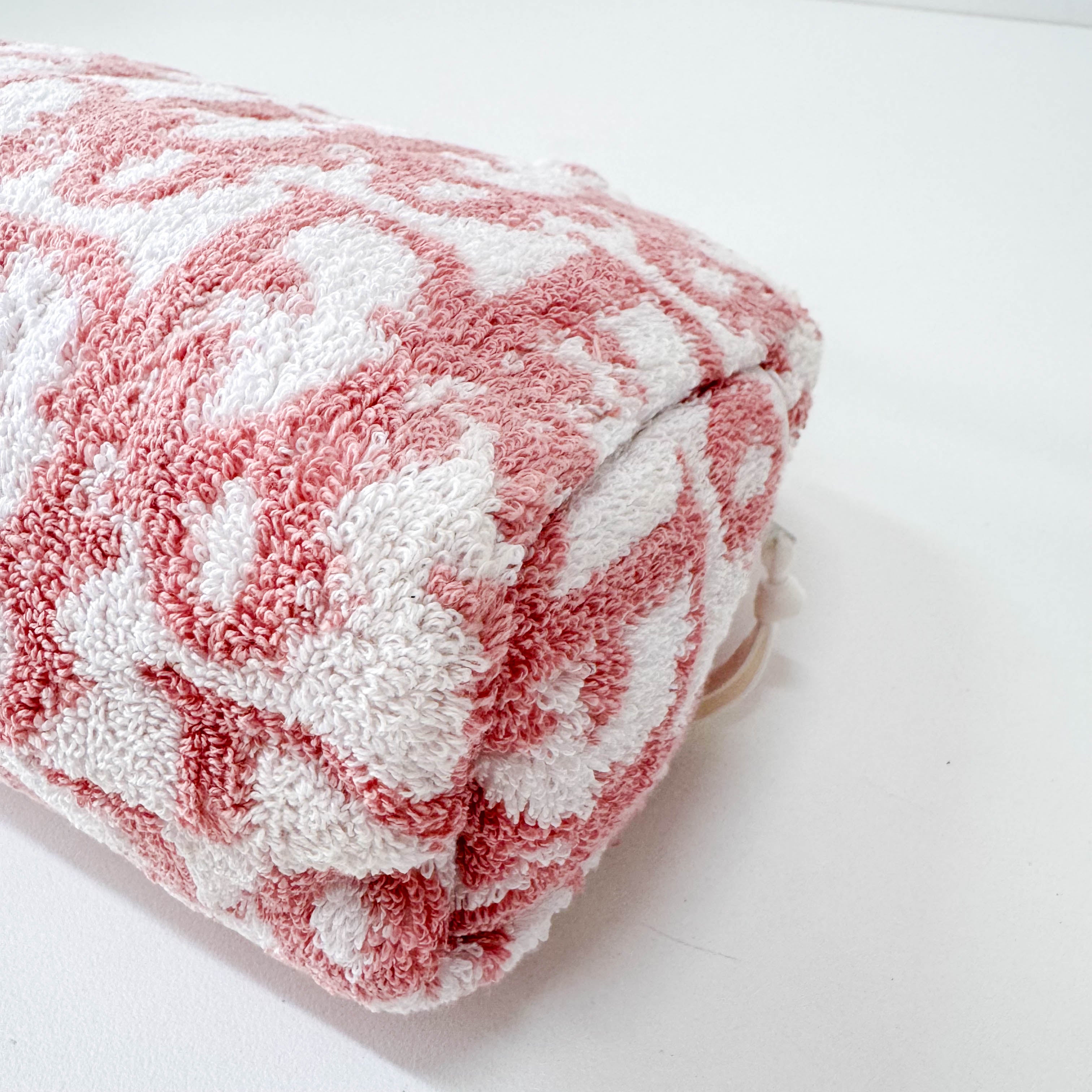 Trotter Pink Terry Cloth Towel Handbag