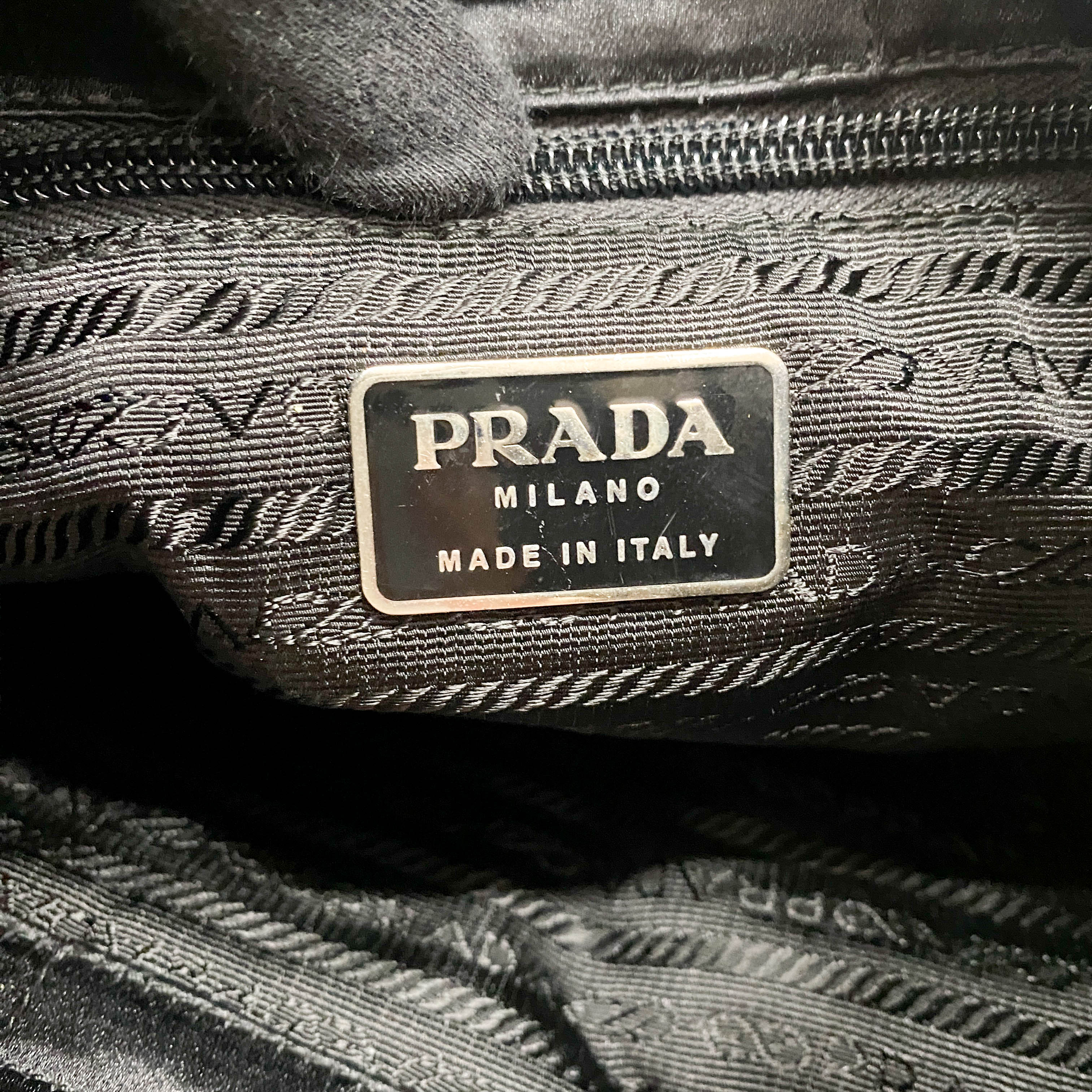 Black Satin Hobo Shoulder Bag