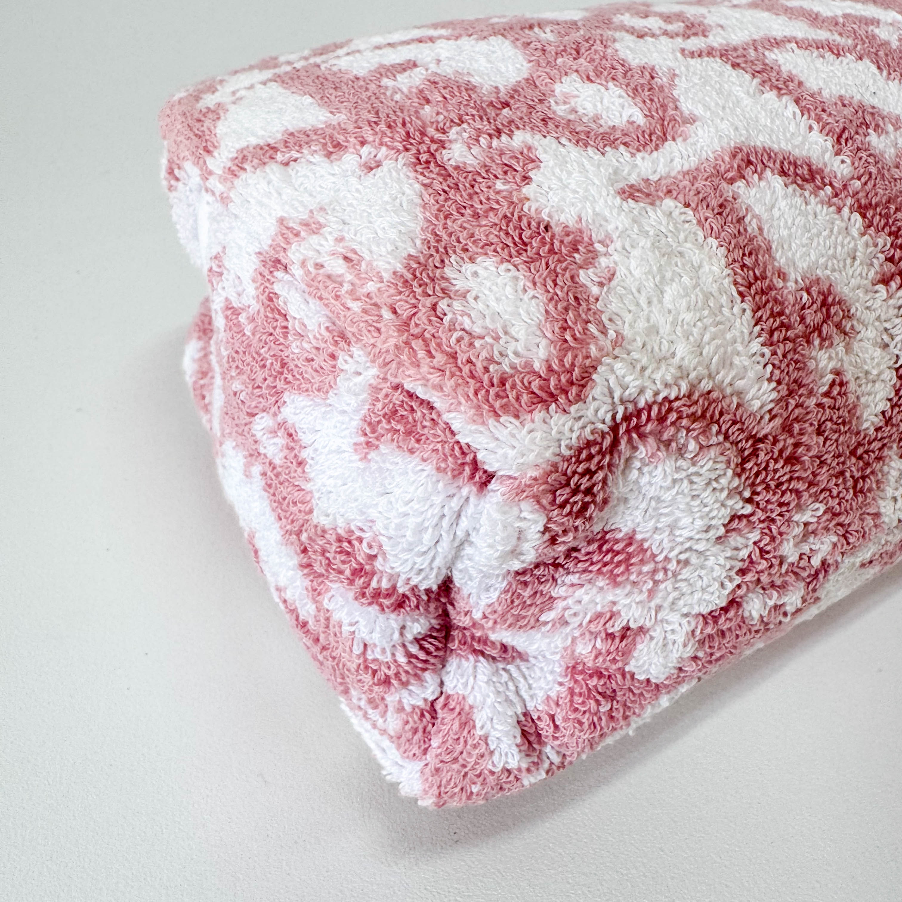 Trotter Pink Terry Cloth Towel Handbag