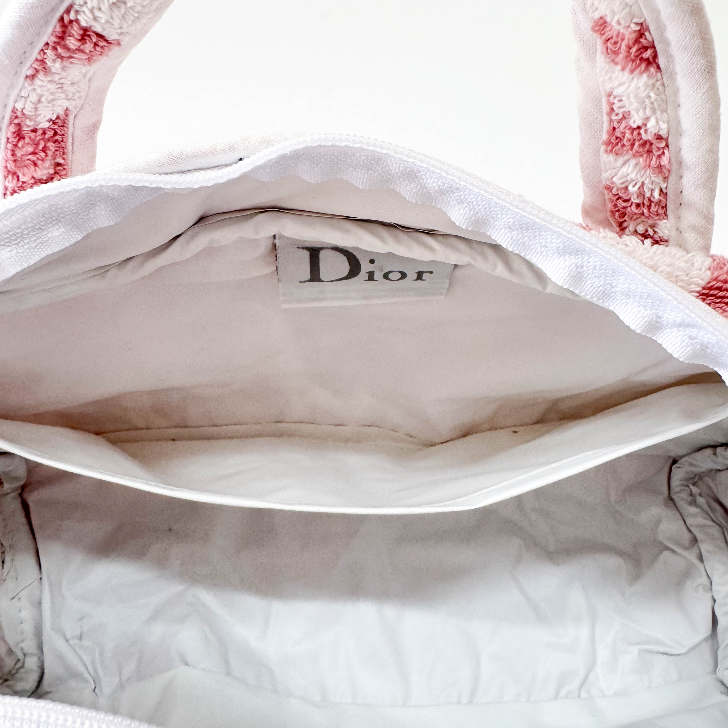 Trotter Pink Terry Cloth Towel Handbag