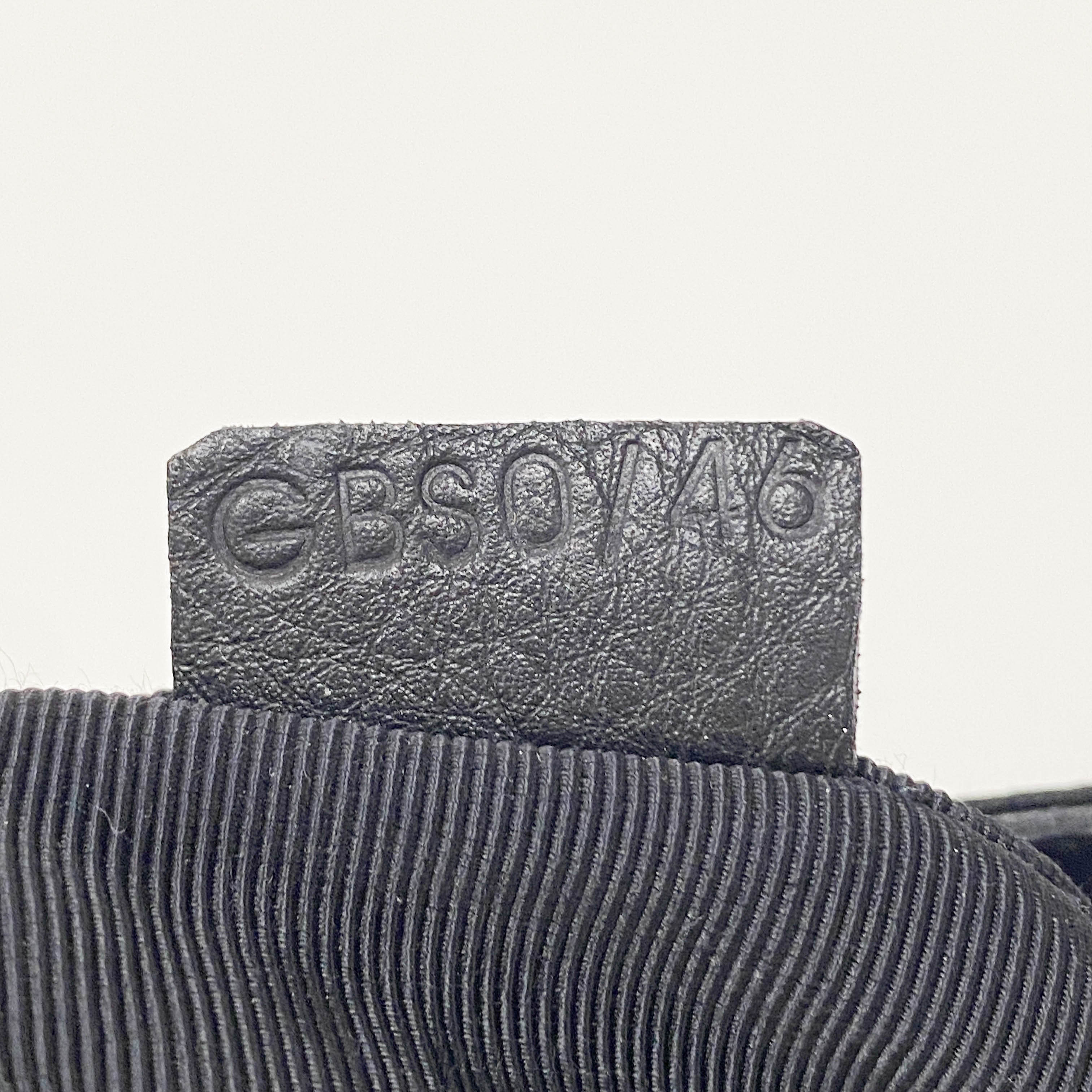 Mini Boogie Black Satin and Beaded Hand Bag