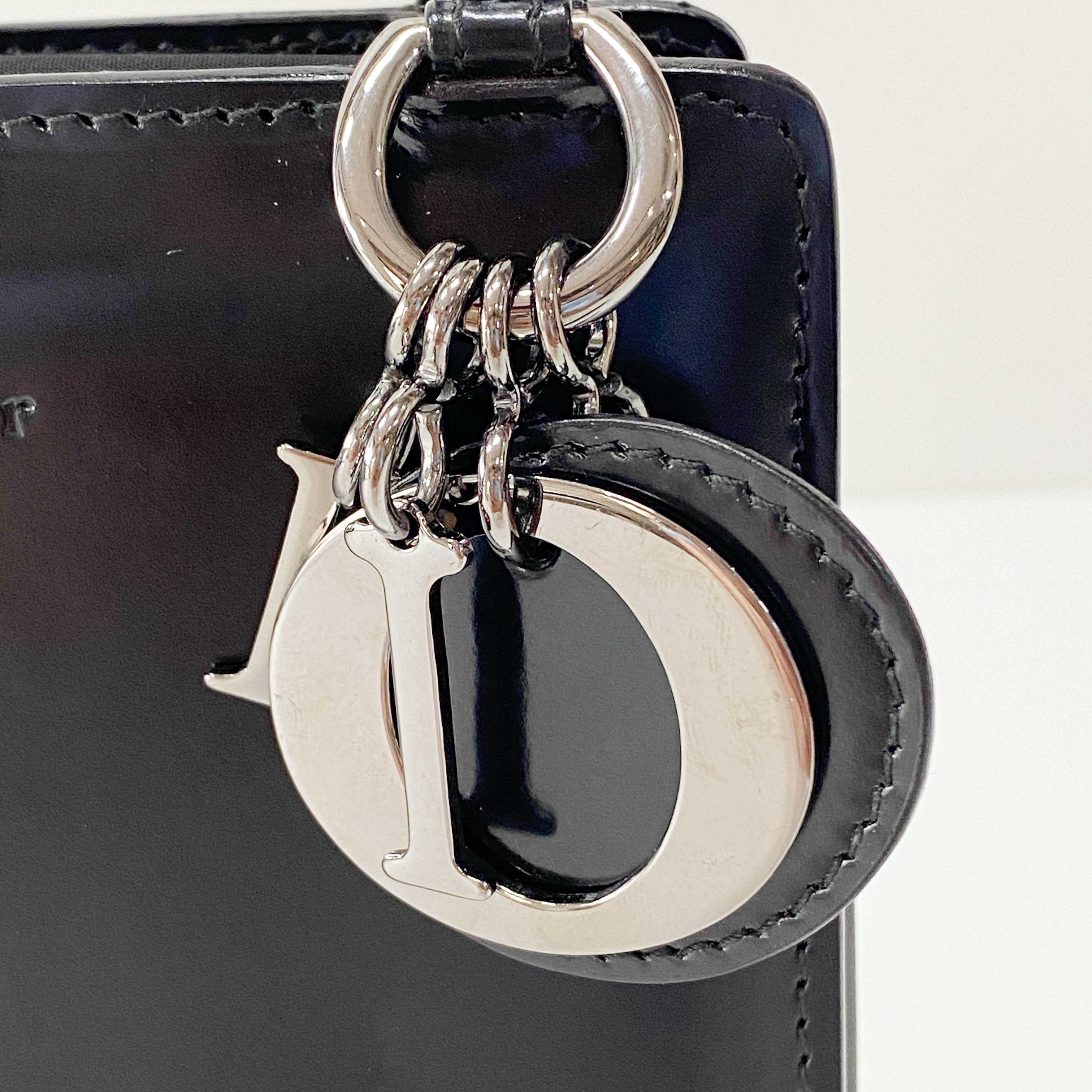 Black Leather Top Handle Bag