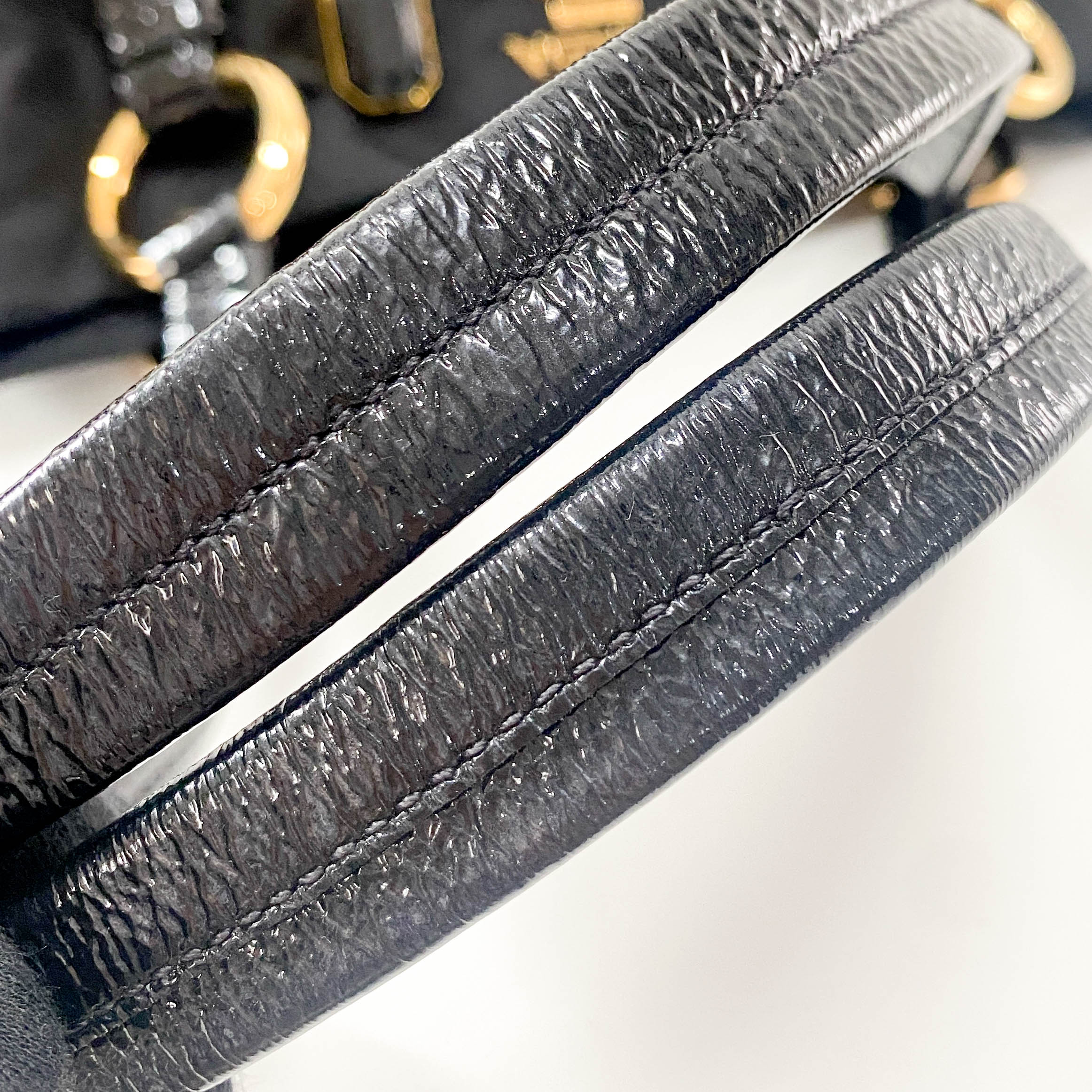 Black Nylon Tote Shoulder Bag