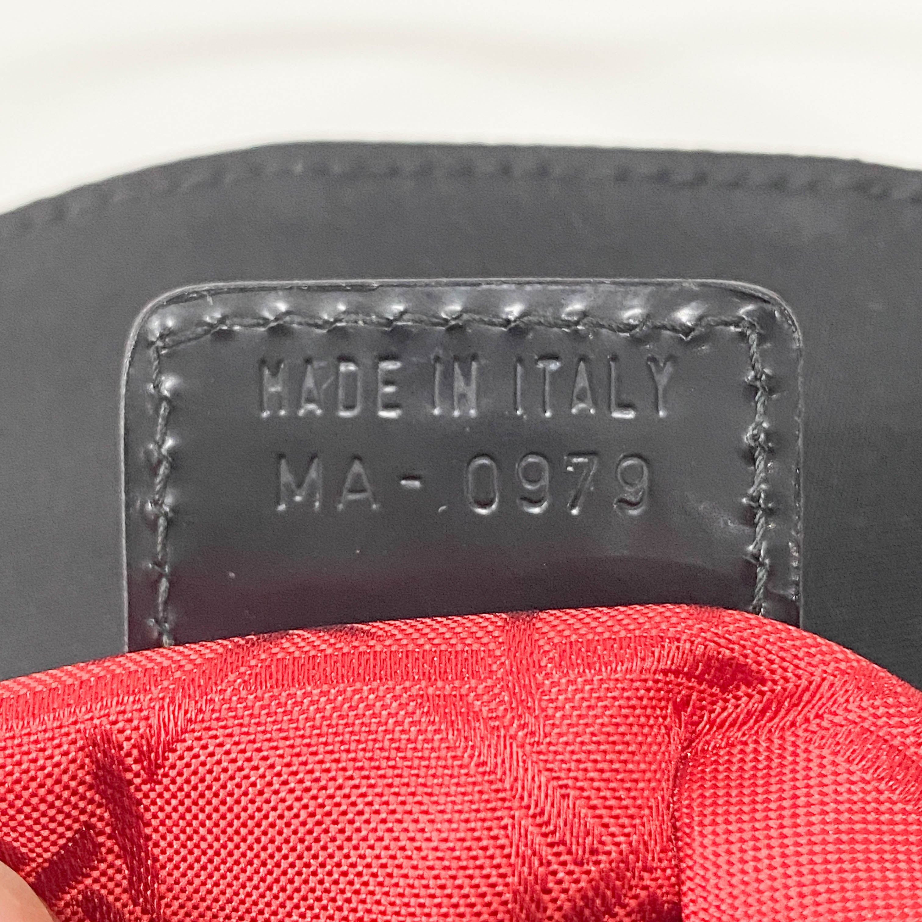 Black Leather Top Handle Bag