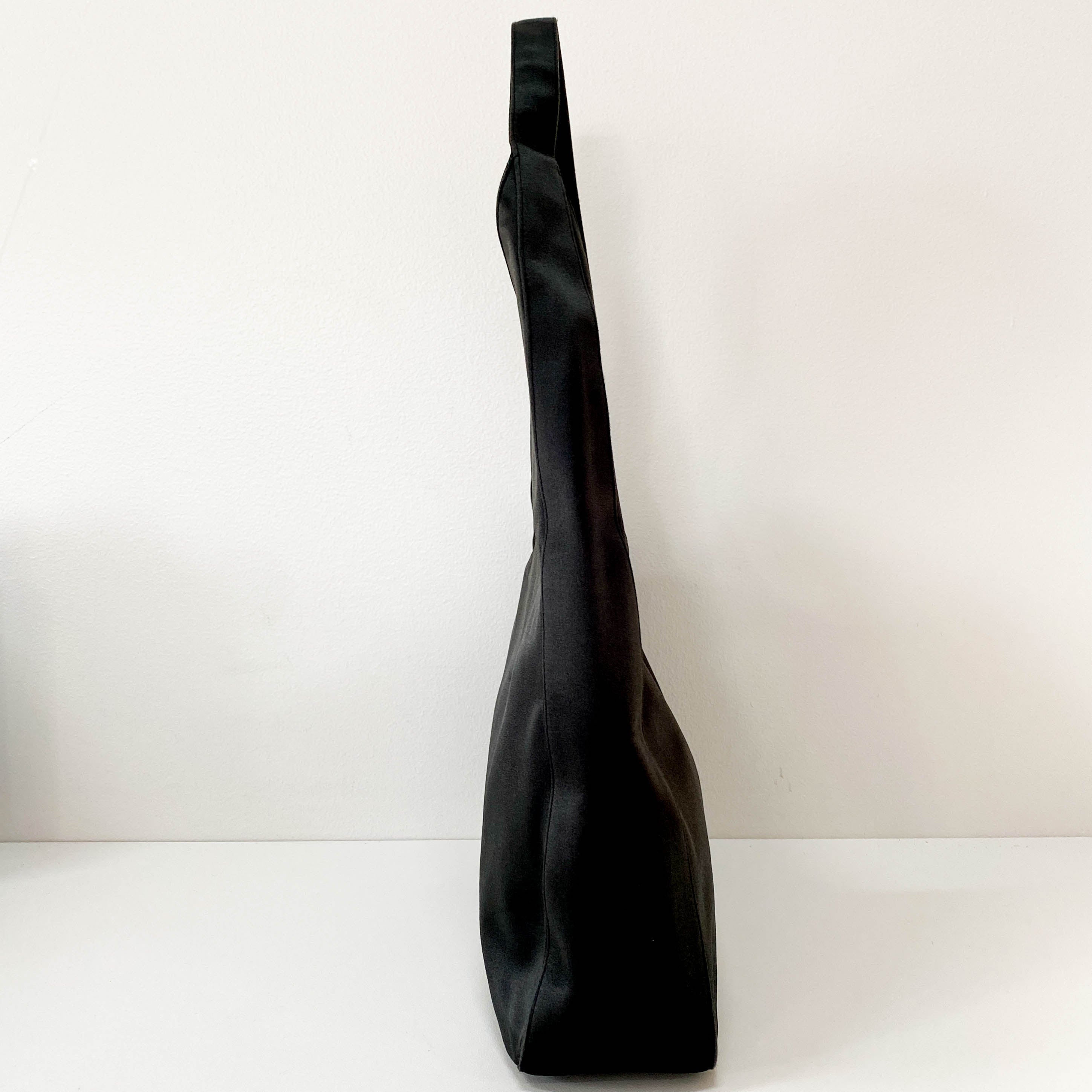 Green Satin Shoulder Bag