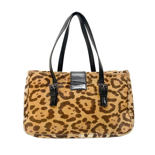 Leopard Print Pony Hair Bag