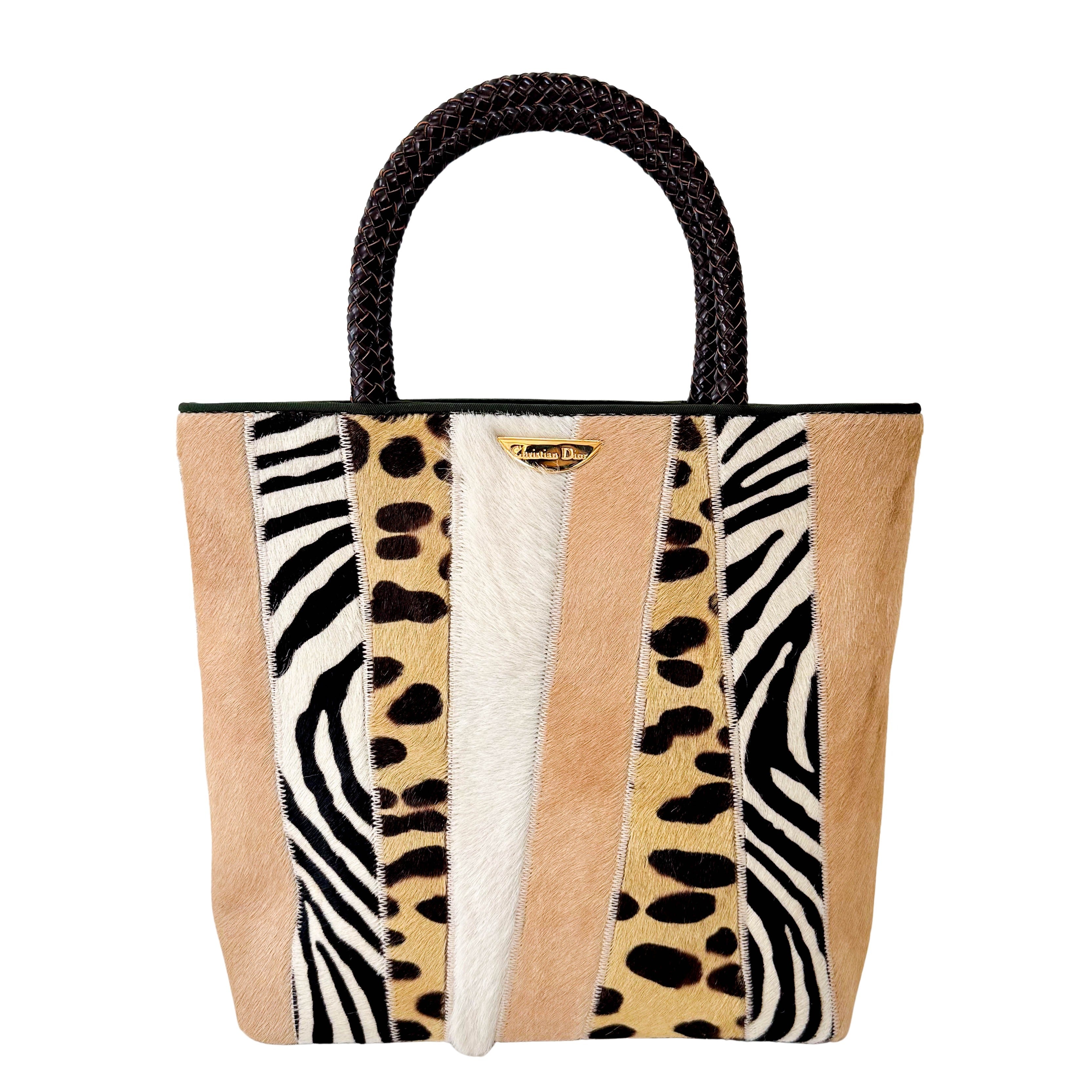 Pony Hair Brown Mini Handbag