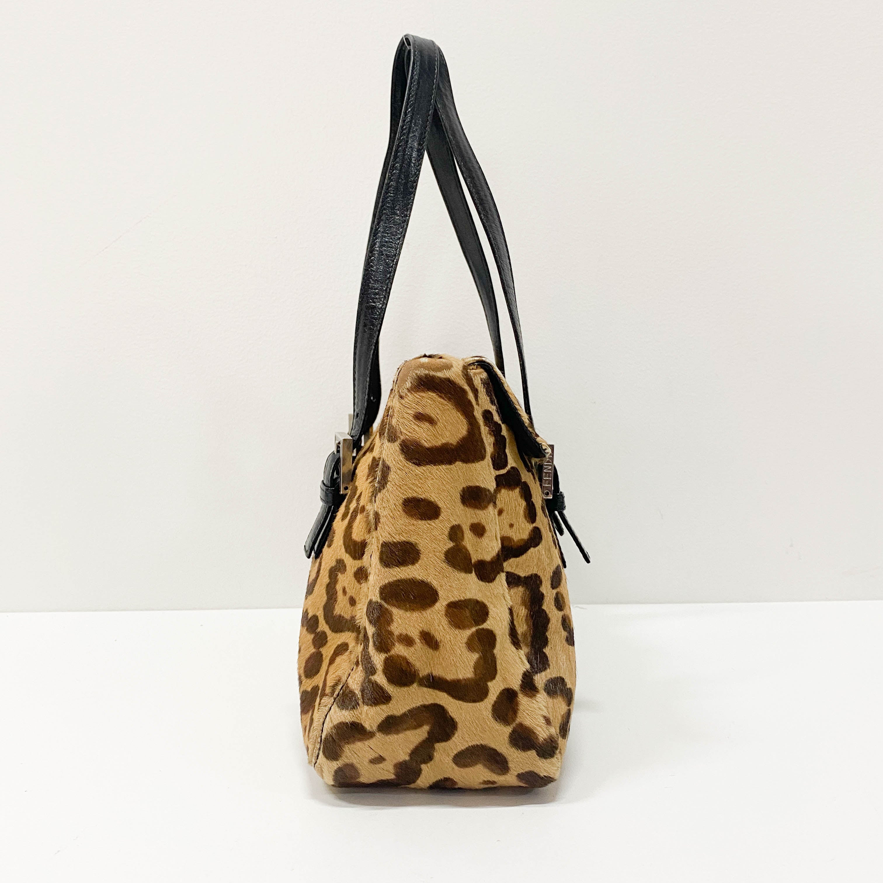 Leopard Print Pony Hair Bag