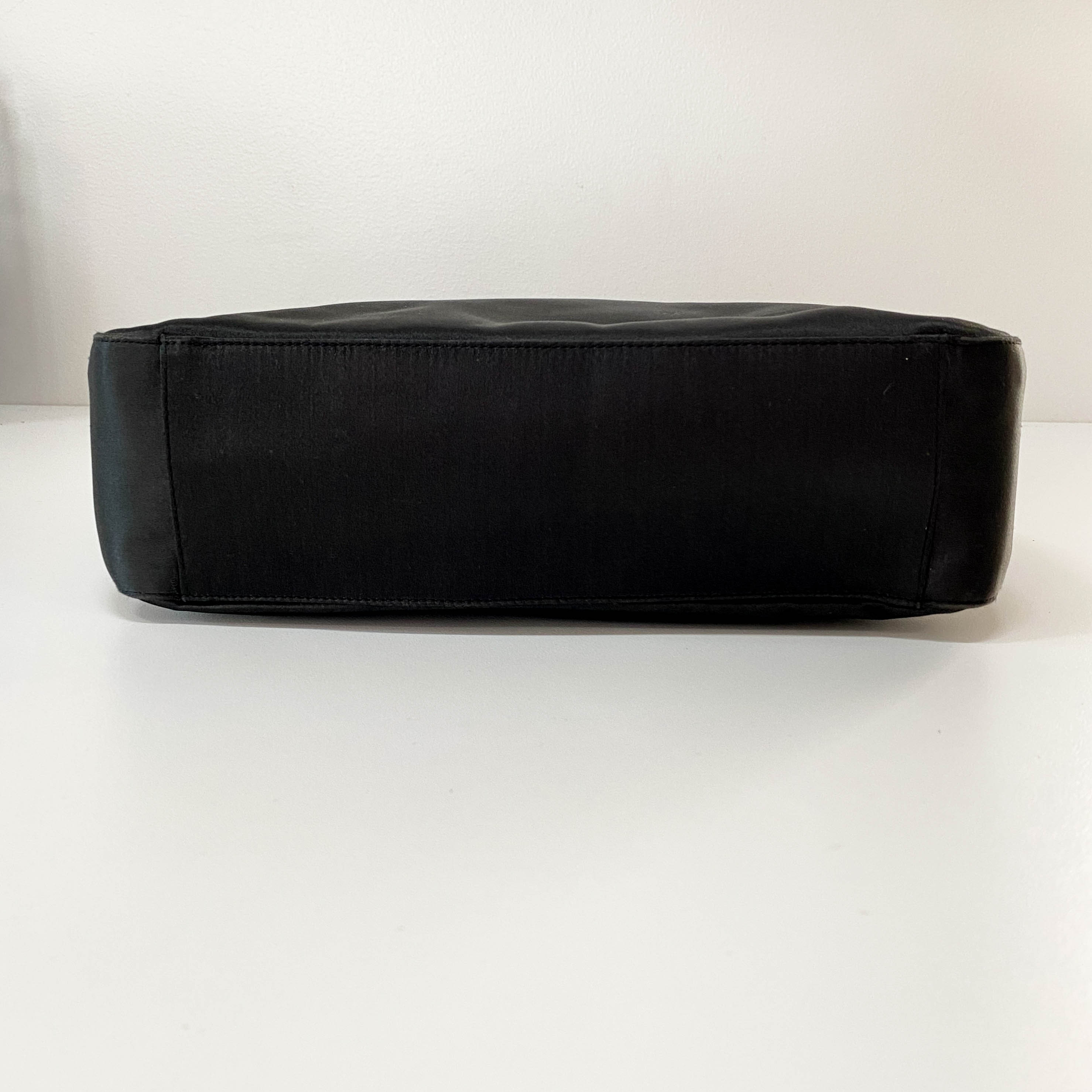 Green Satin Shoulder Bag