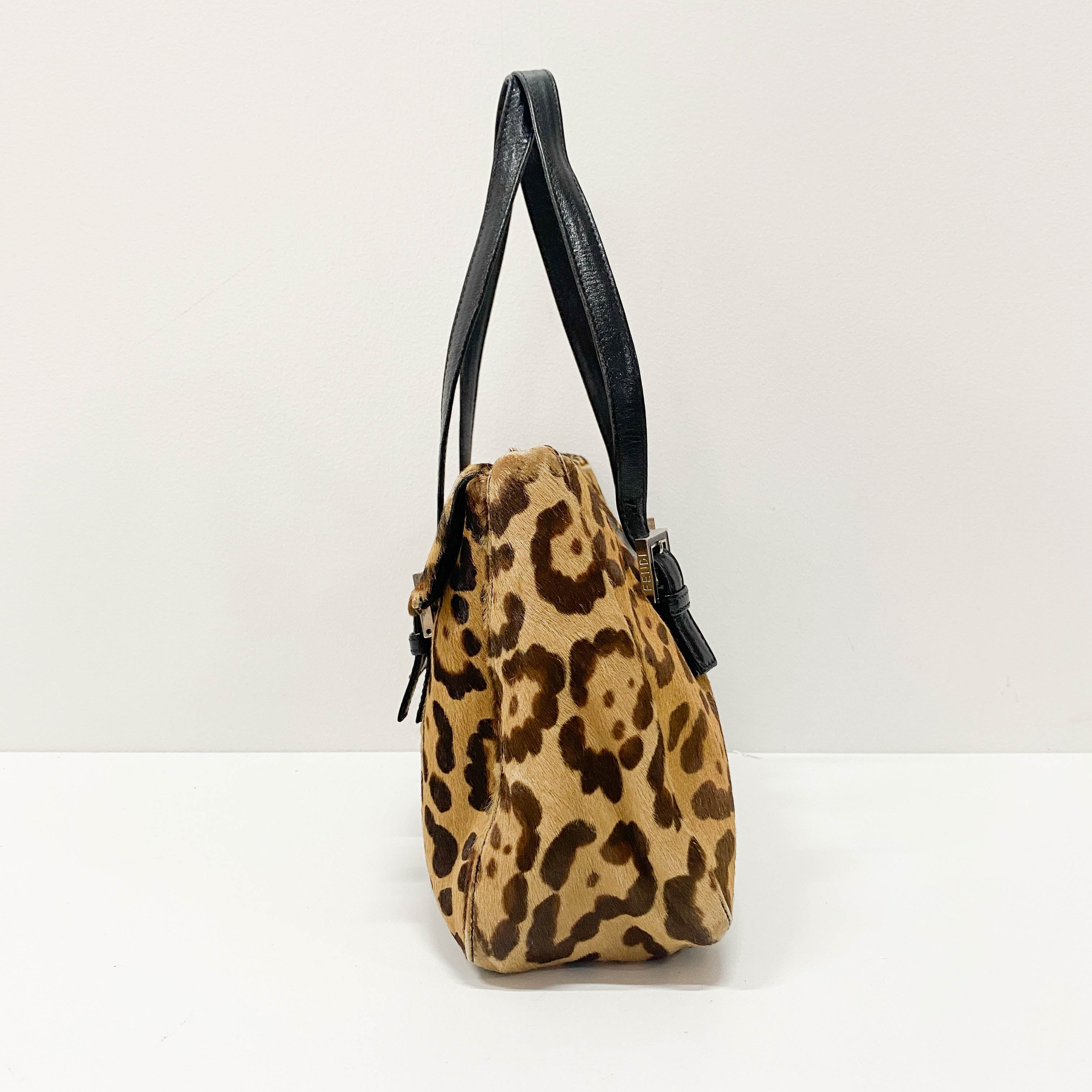 Leopard Print Pony Hair Bag