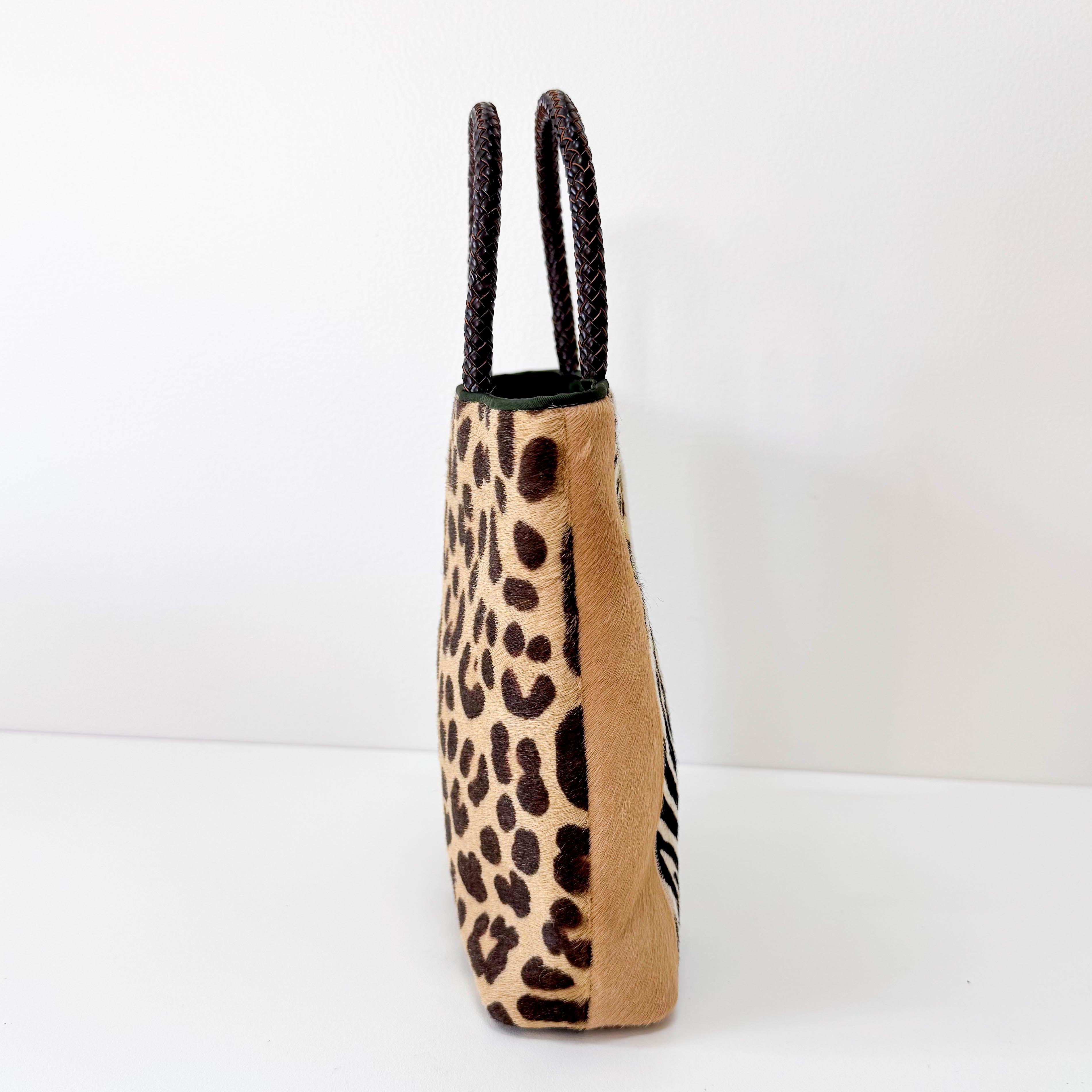 Pony Hair Brown Mini Handbag