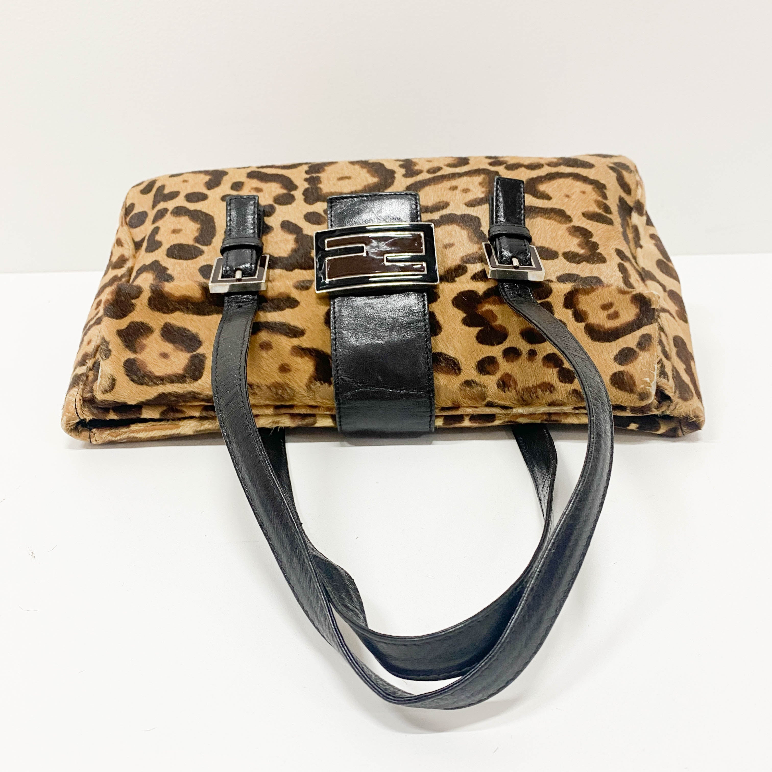 Leopard Print Pony Hair Bag
