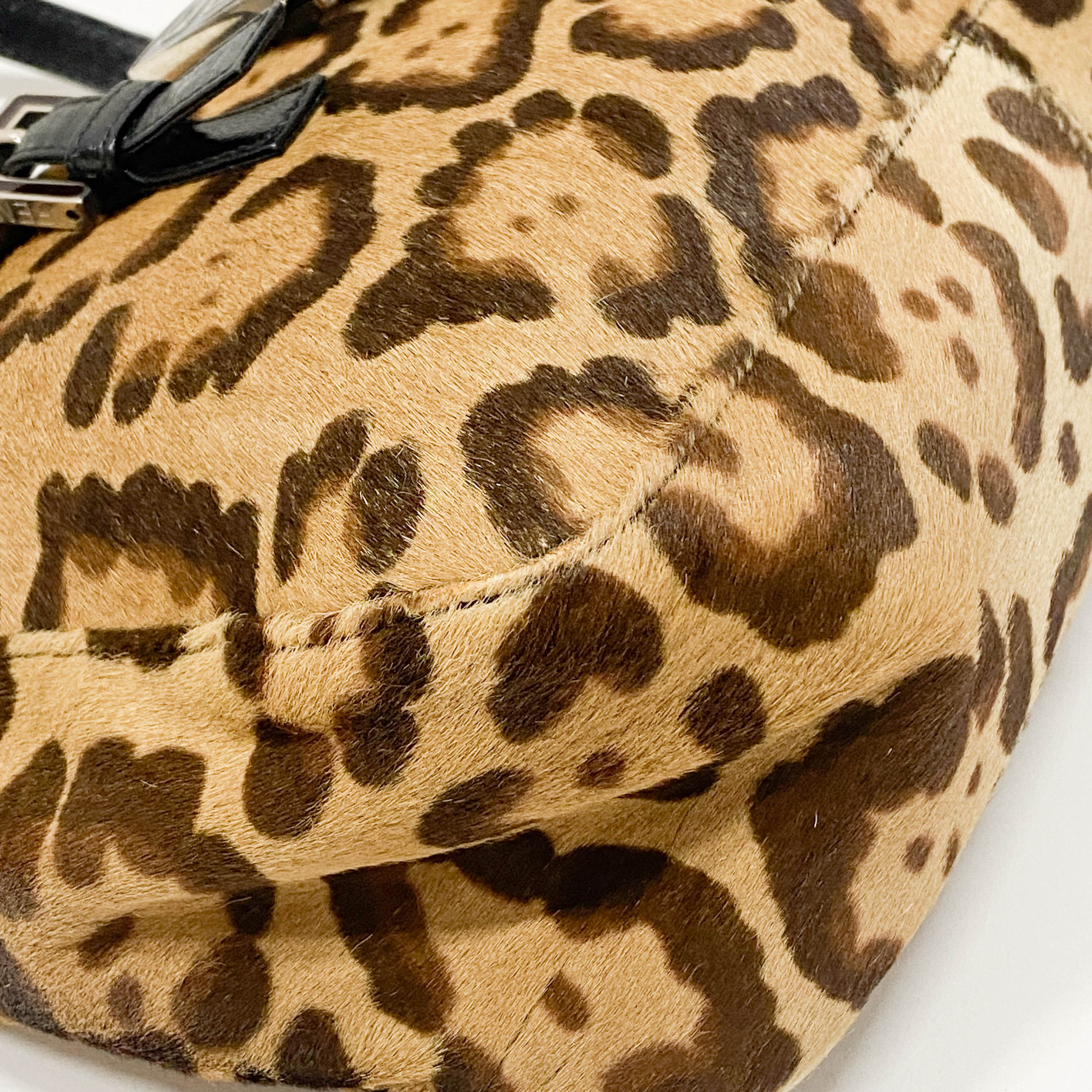 Leopard Print Pony Hair Bag