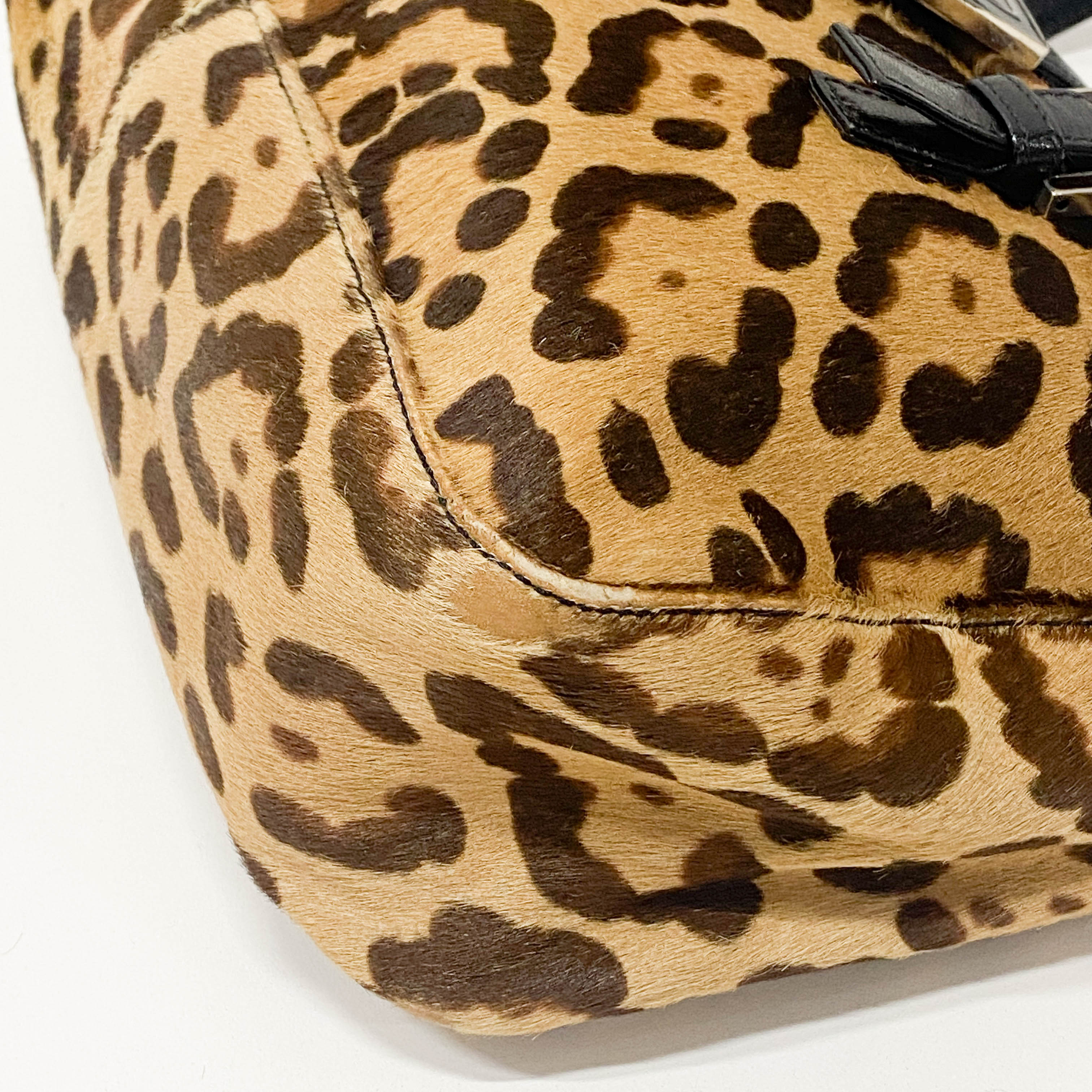 Leopard Print Pony Hair Bag