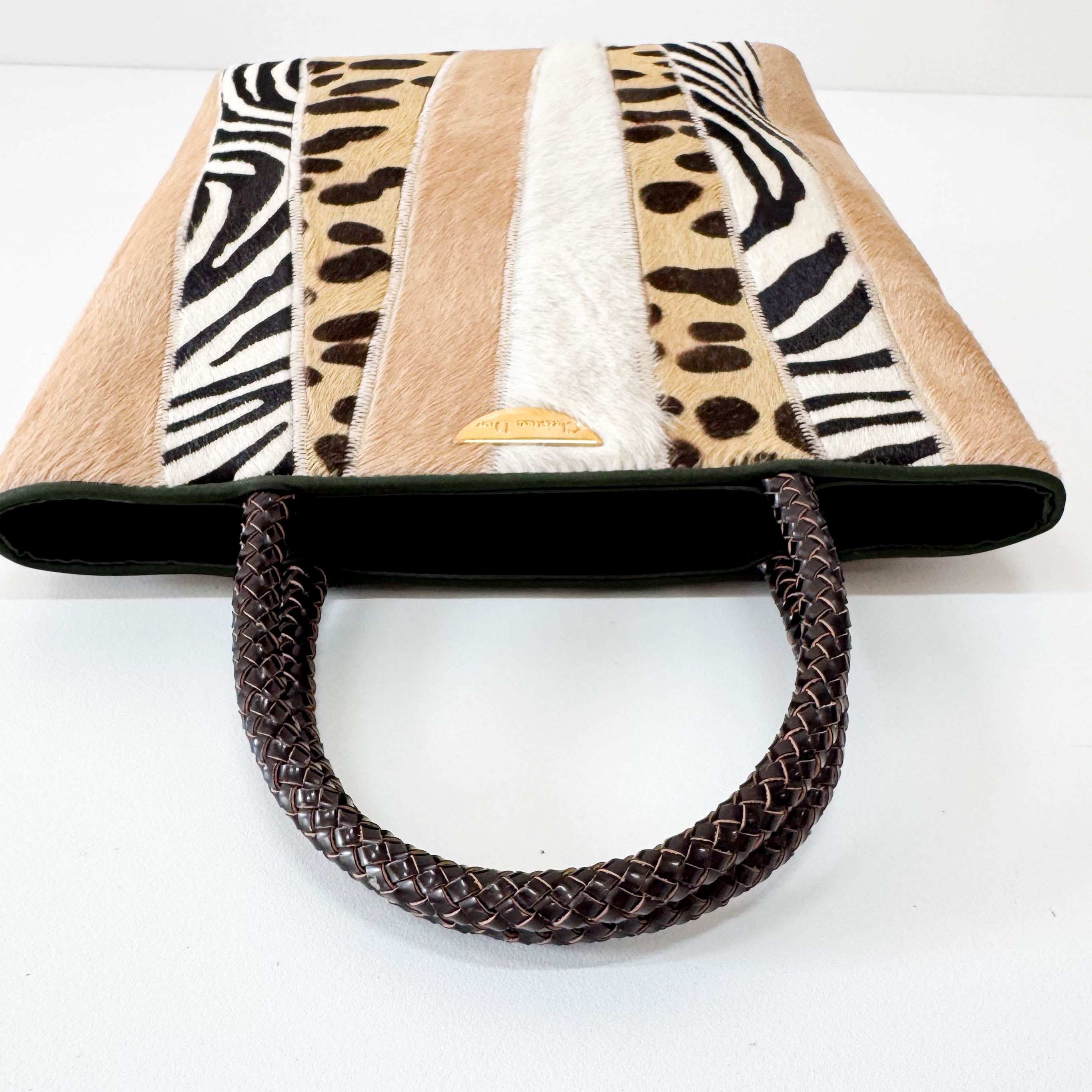 Pony Hair Brown Mini Handbag