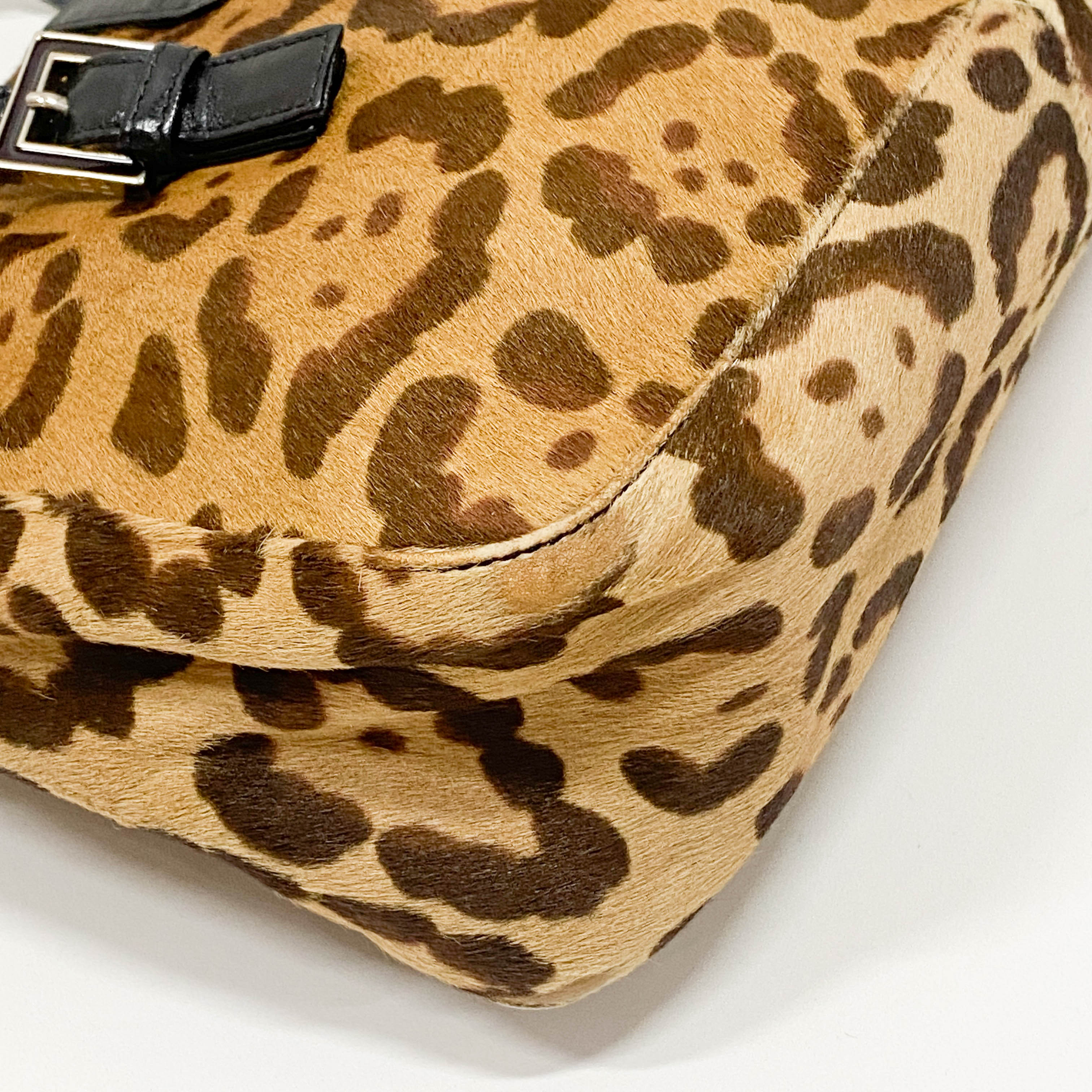 Leopard Print Pony Hair Bag