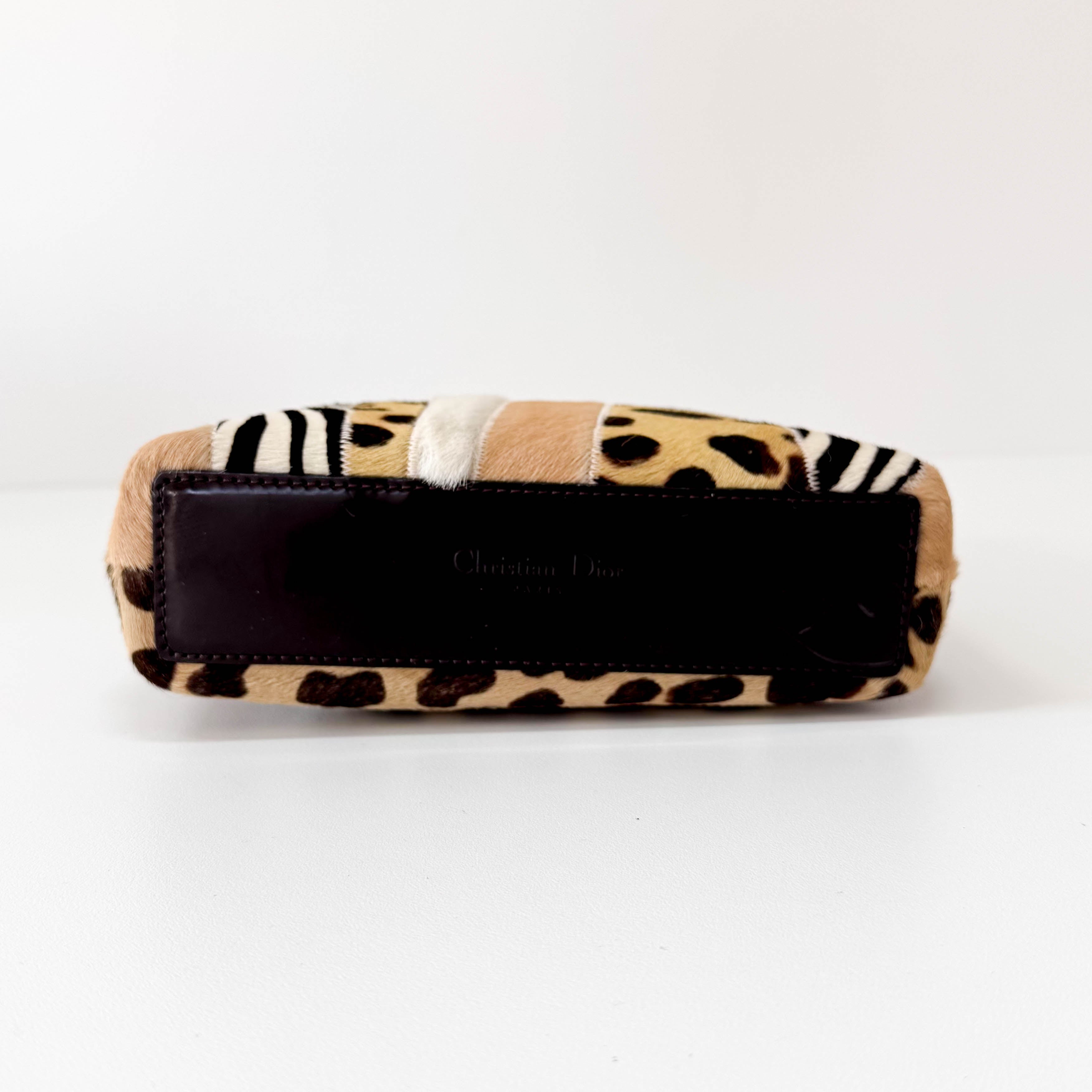 Pony Hair Brown Mini Handbag