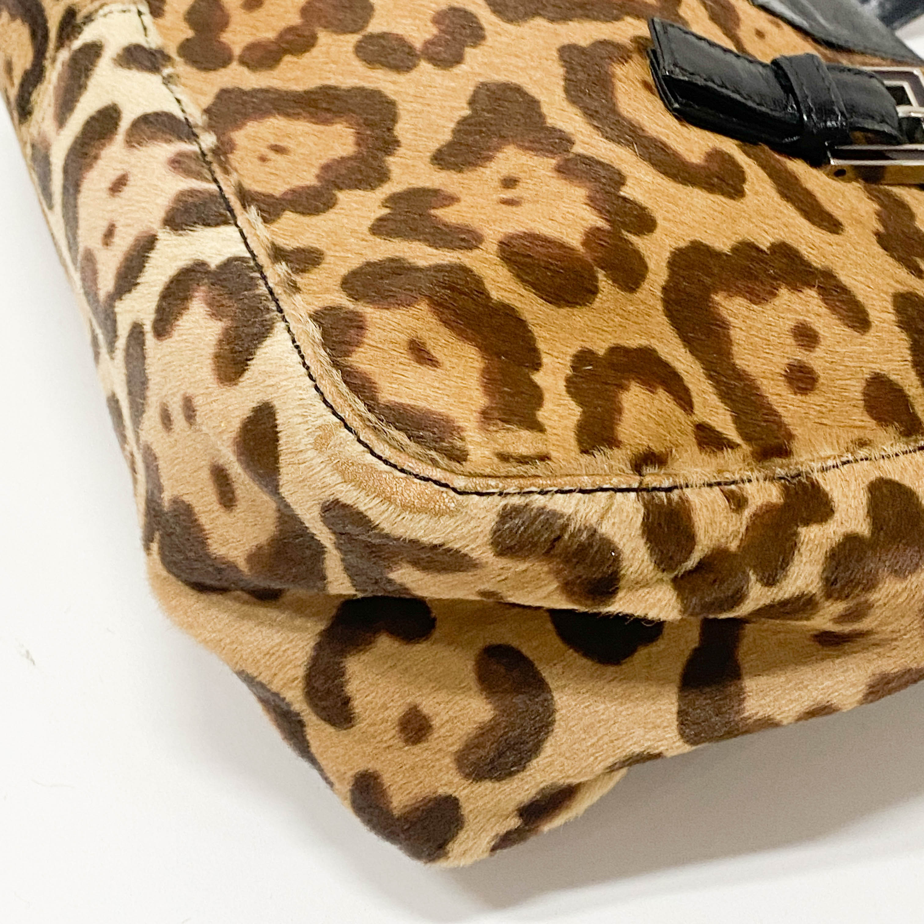 Leopard Print Pony Hair Bag