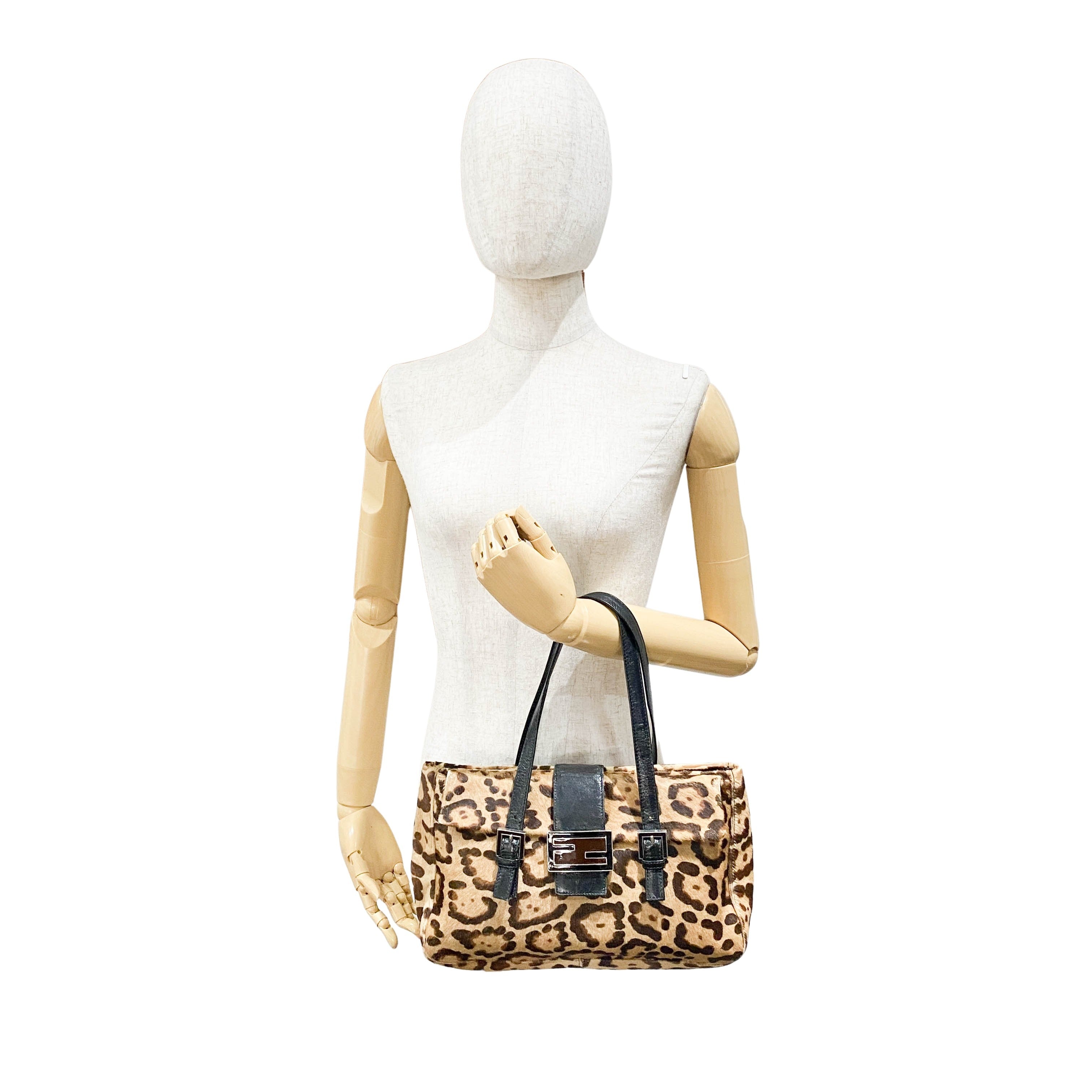 Leopard Print Pony Hair Bag
