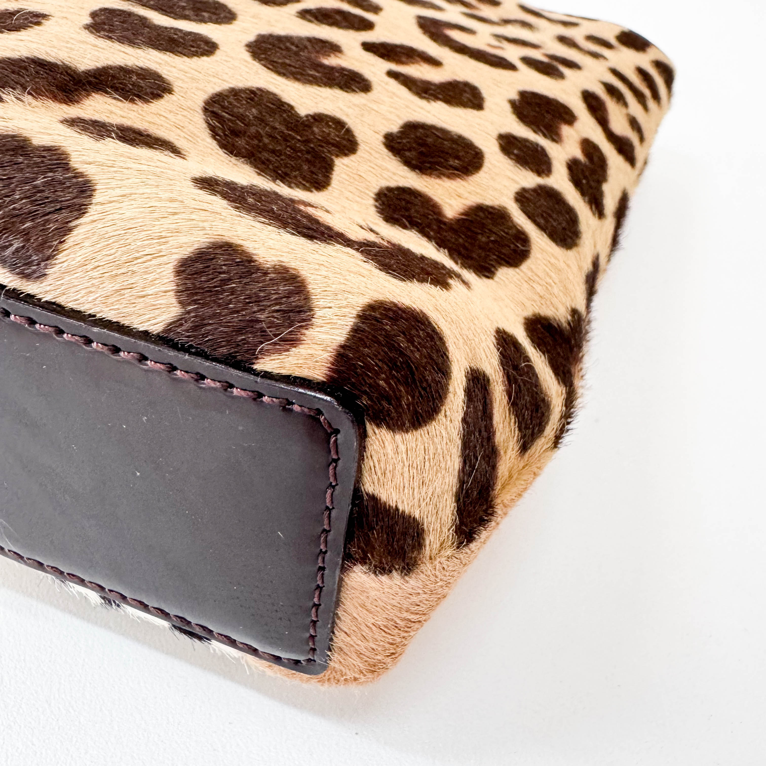 Pony Hair Brown Mini Handbag