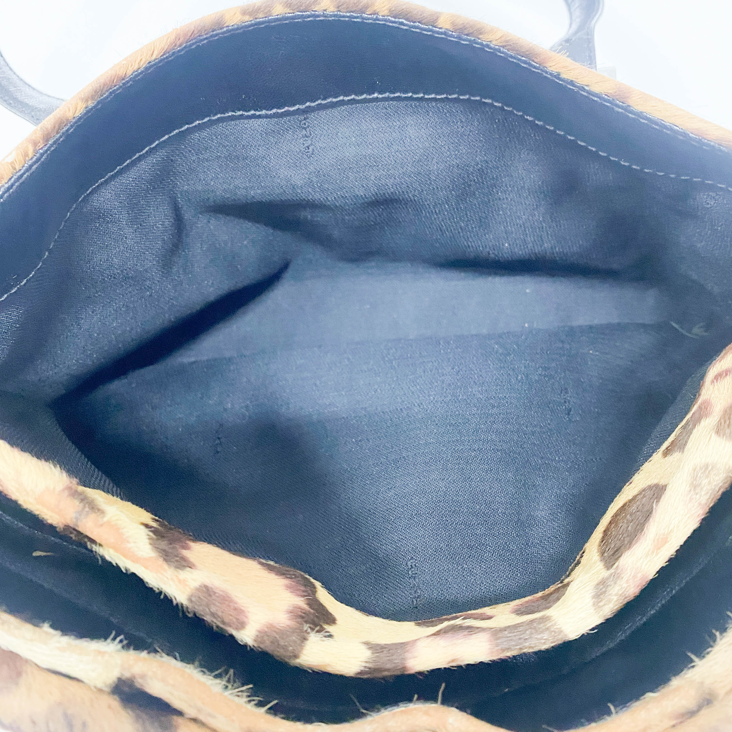 Leopard Print Pony Hair Bag