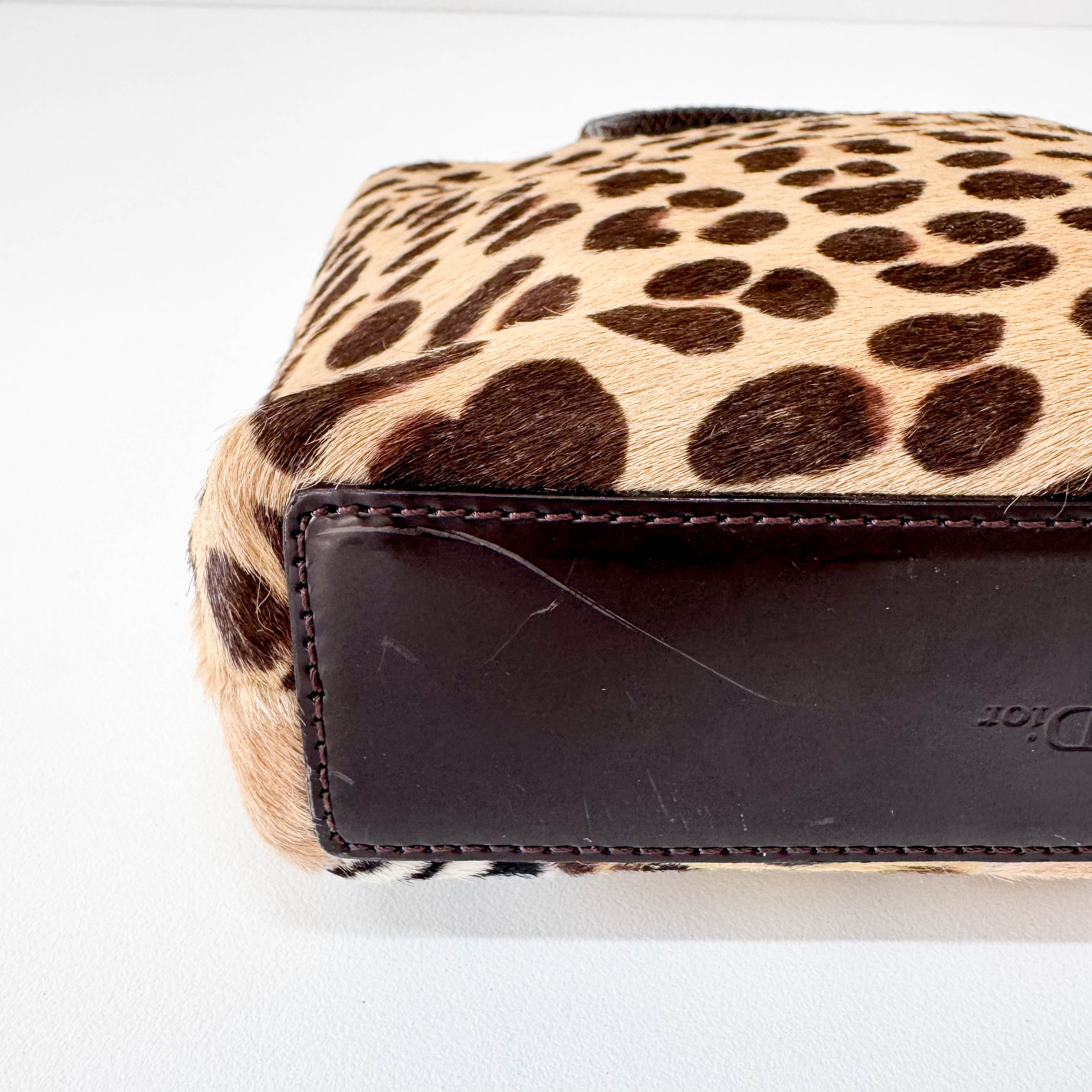 Pony Hair Brown Mini Handbag