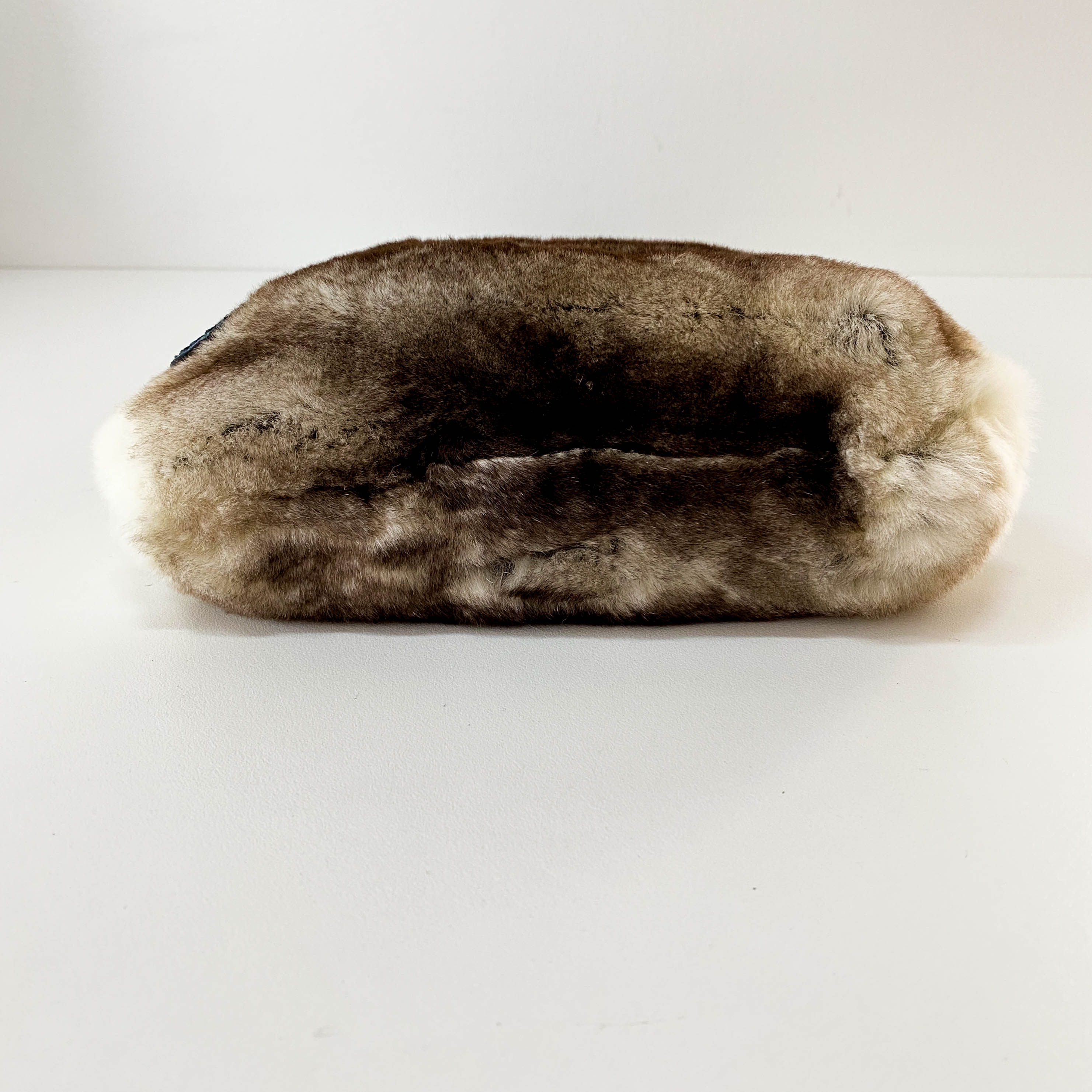 Multi-colour Rabbit Fur Suede & Leather Bag