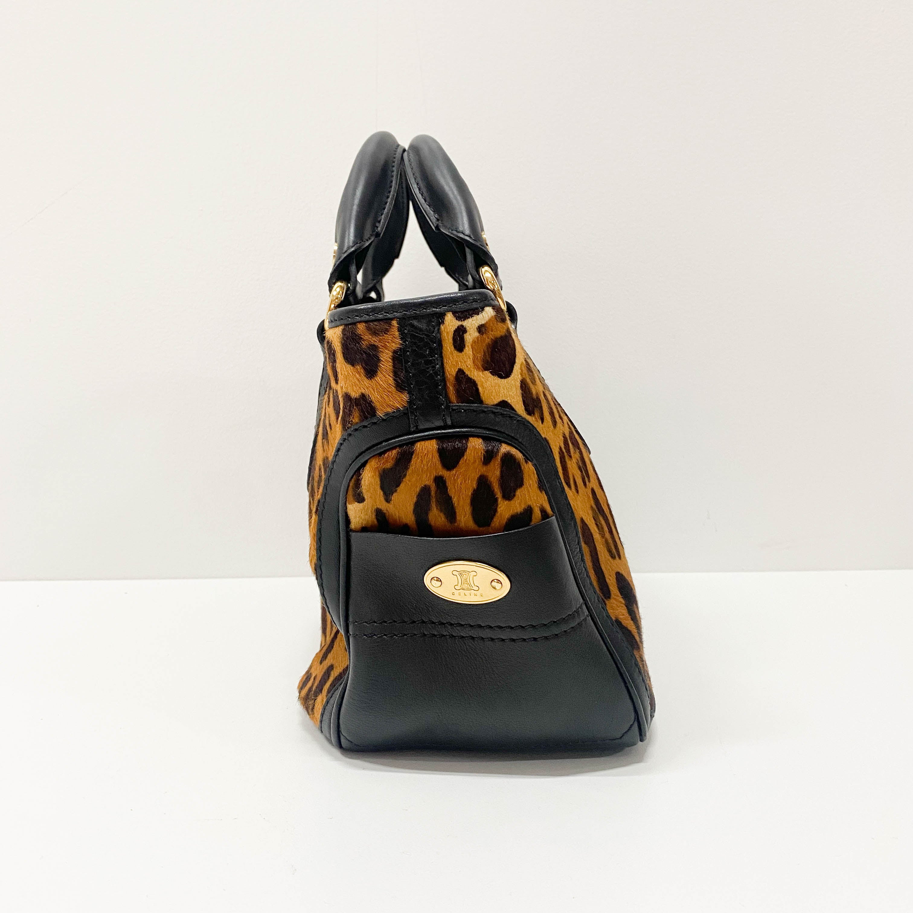 Leopard Print Pony Hair Bag