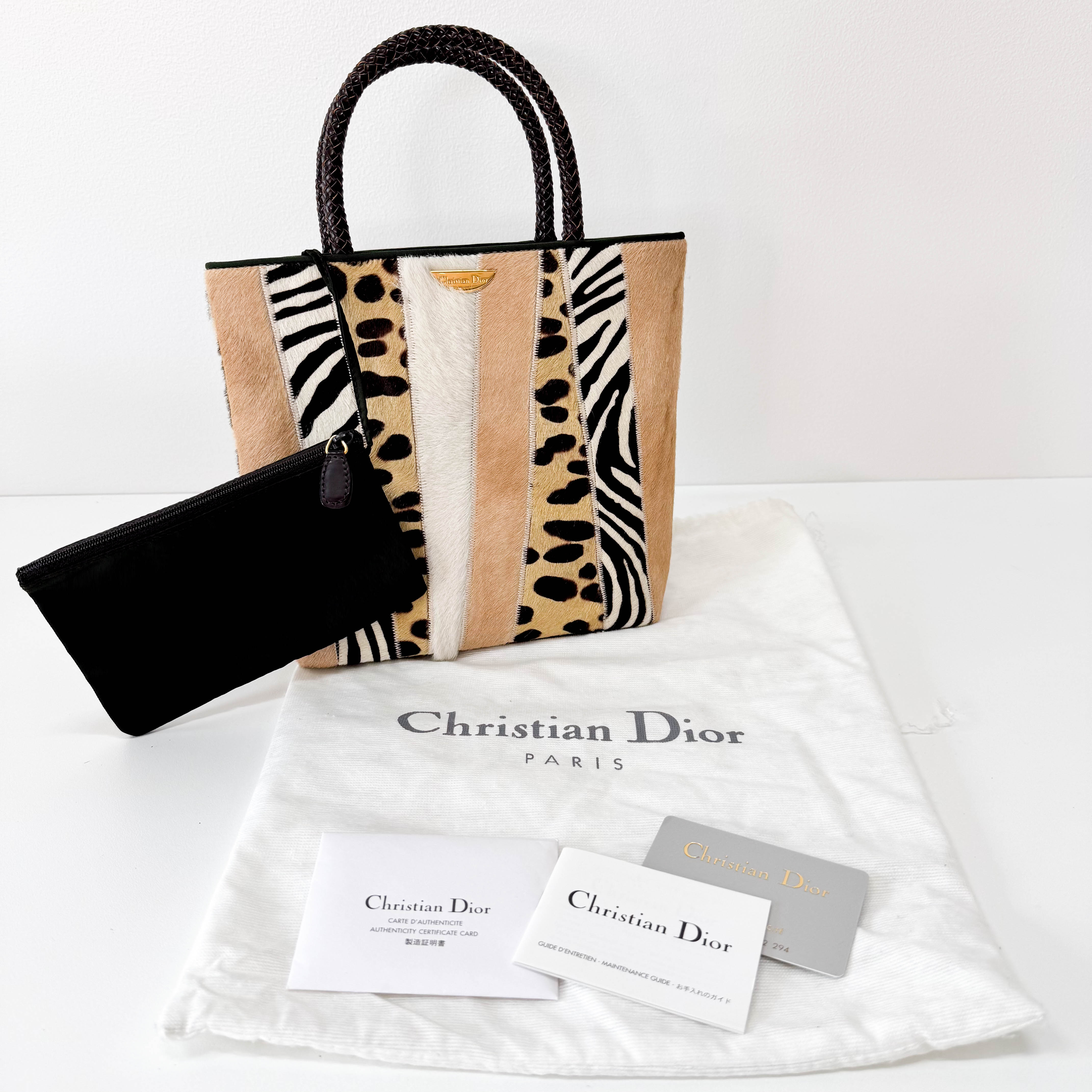 Pony Hair Brown Mini Handbag