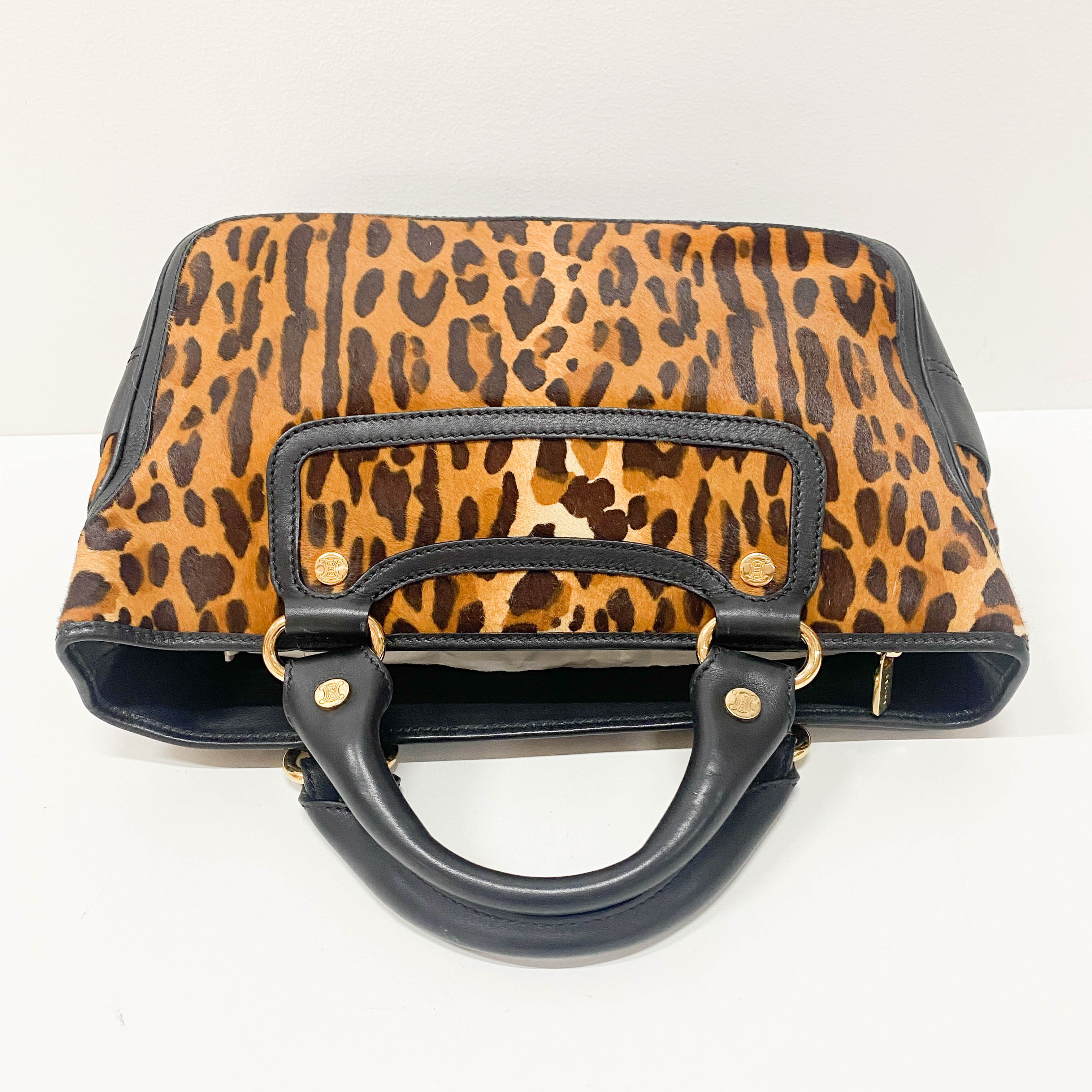 Leopard Print Pony Hair Bag