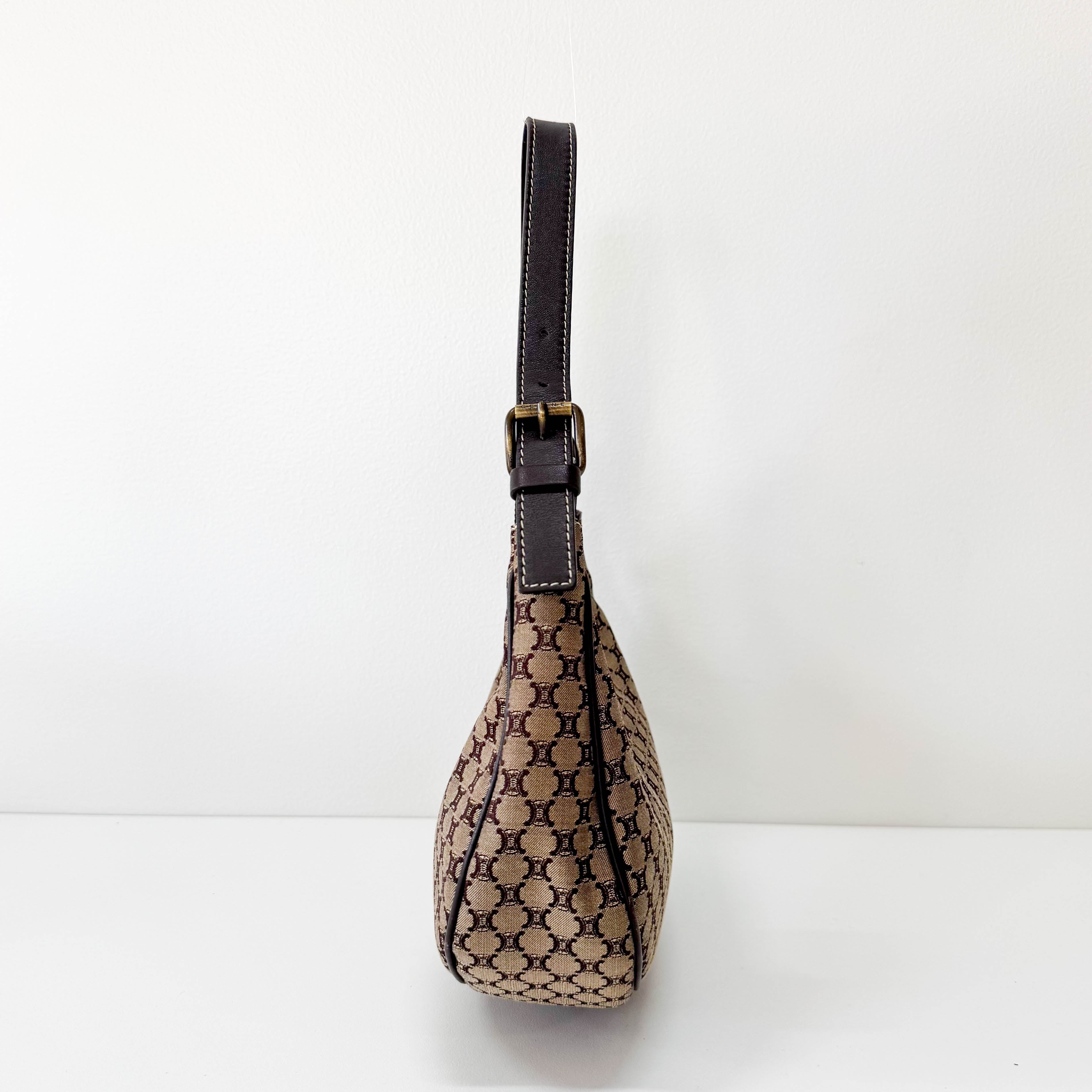 Macadam Triomphe Hobo Shoulder Bag