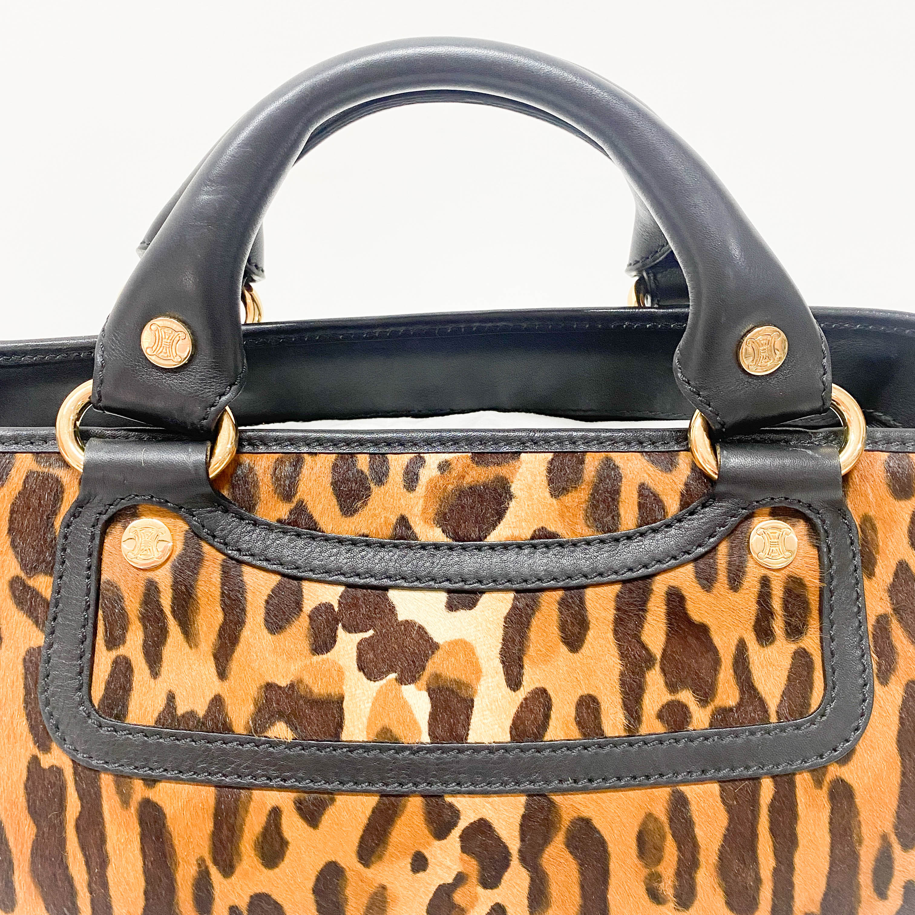 Leopard Print Pony Hair Bag