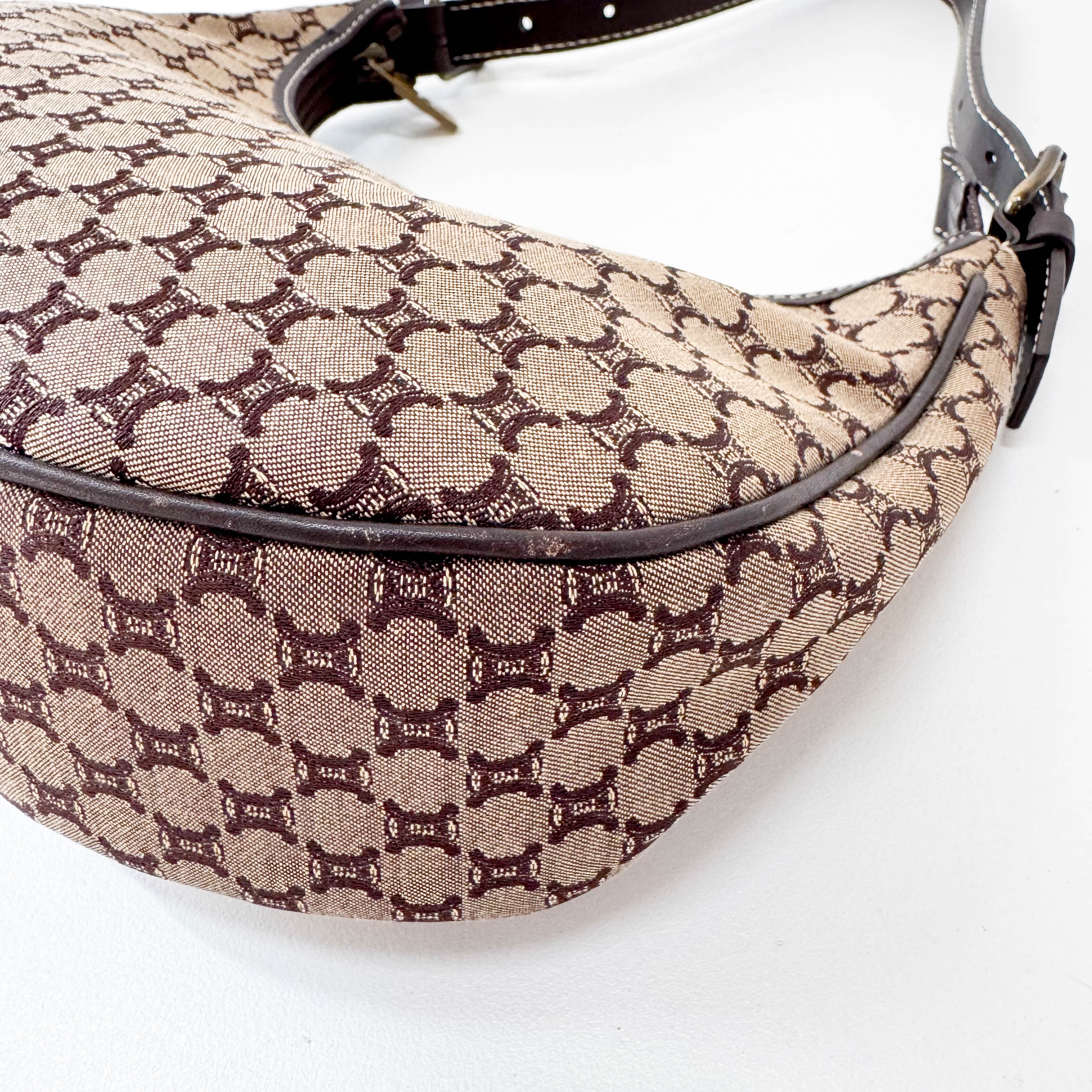 Macadam Triomphe Hobo Shoulder Bag