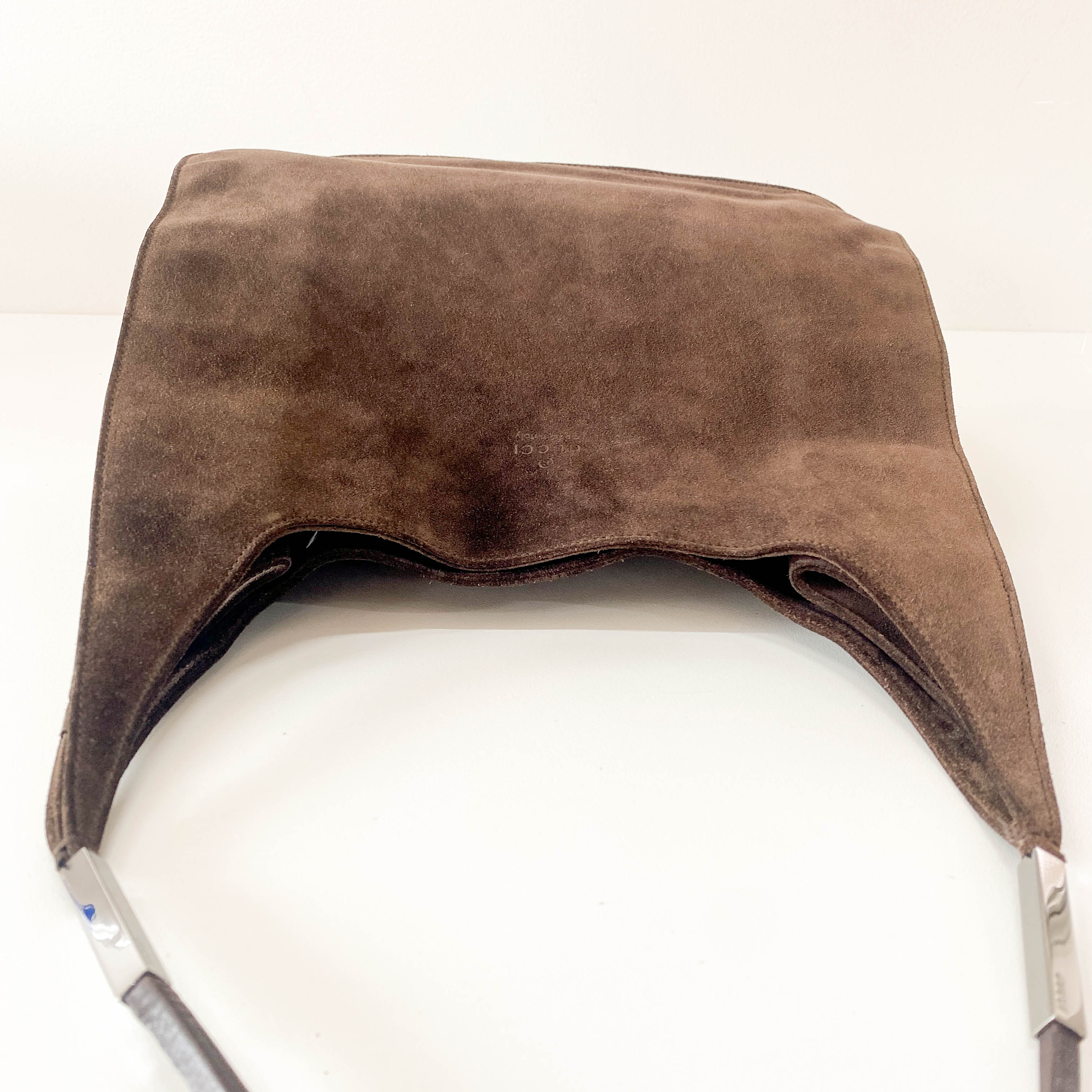 Brown Suede Shoulder Bag